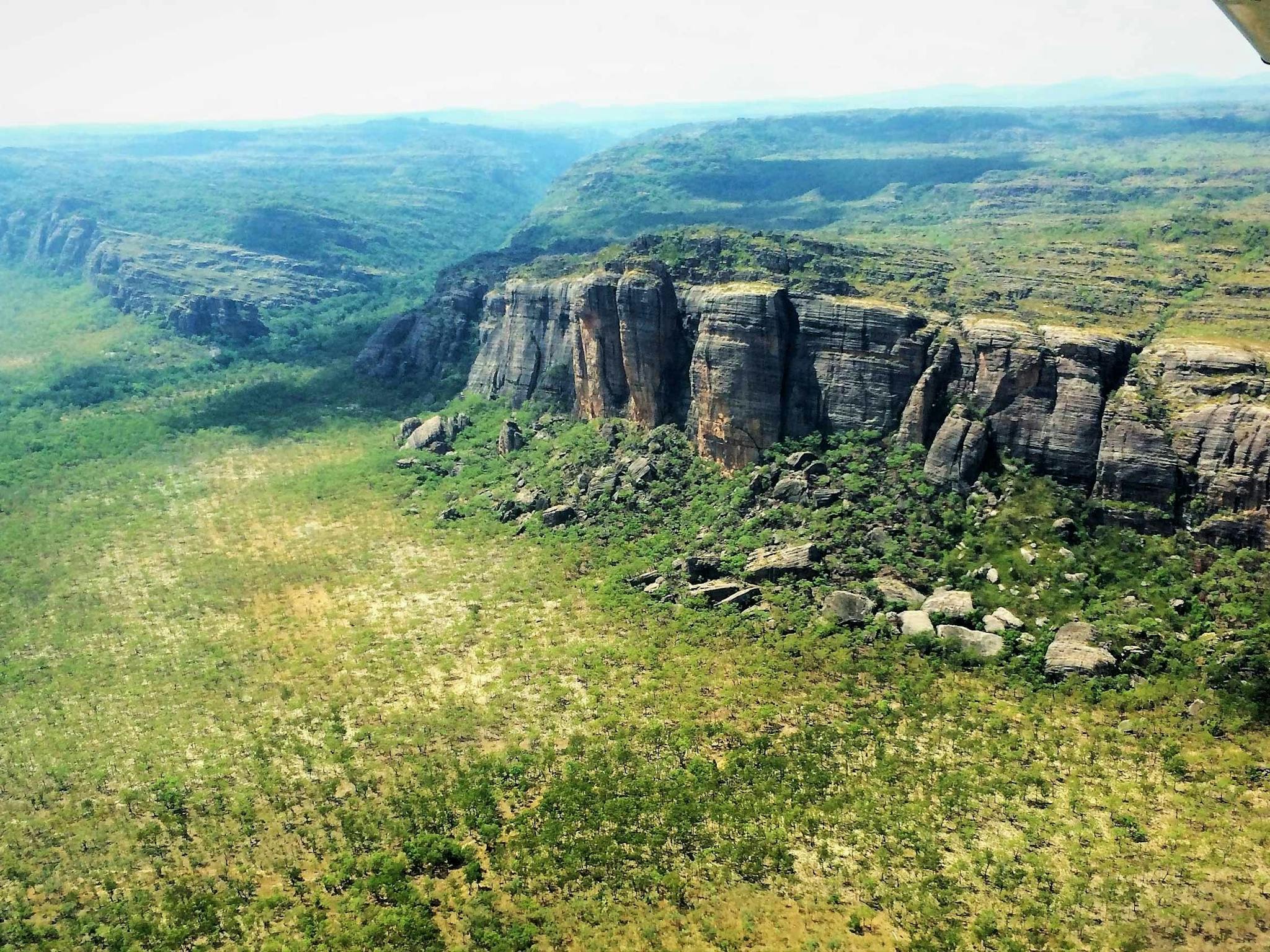 Arnhem escarpment bordering Kakadu National Park - up to 340 metres high and truly awe inspiring