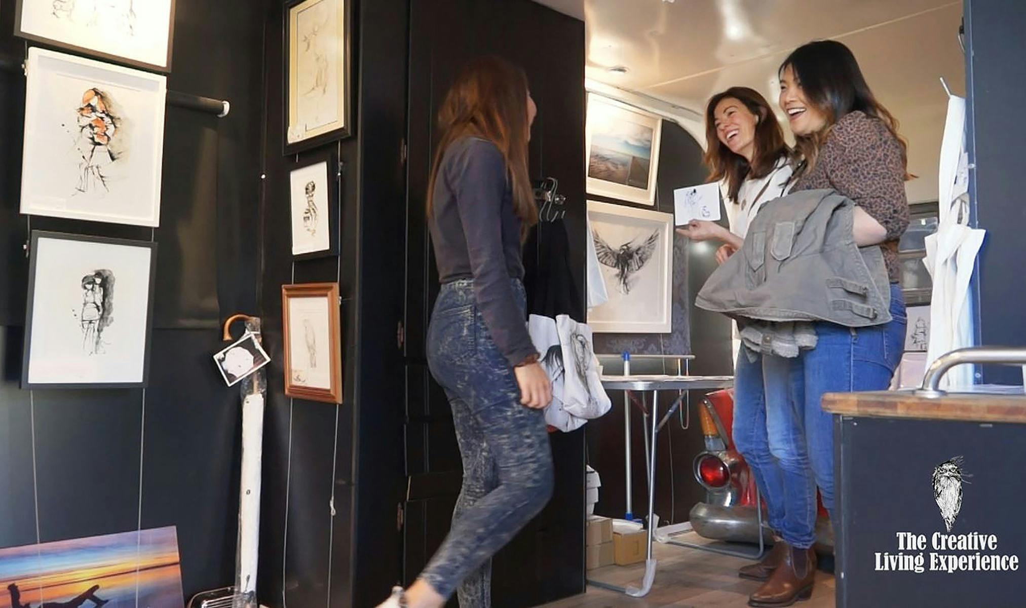 Running Duck Studio mobile art gallery