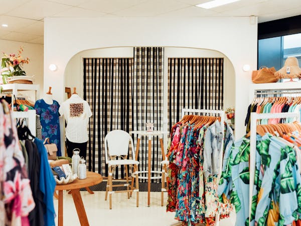 Inside of Blue Bungalow store