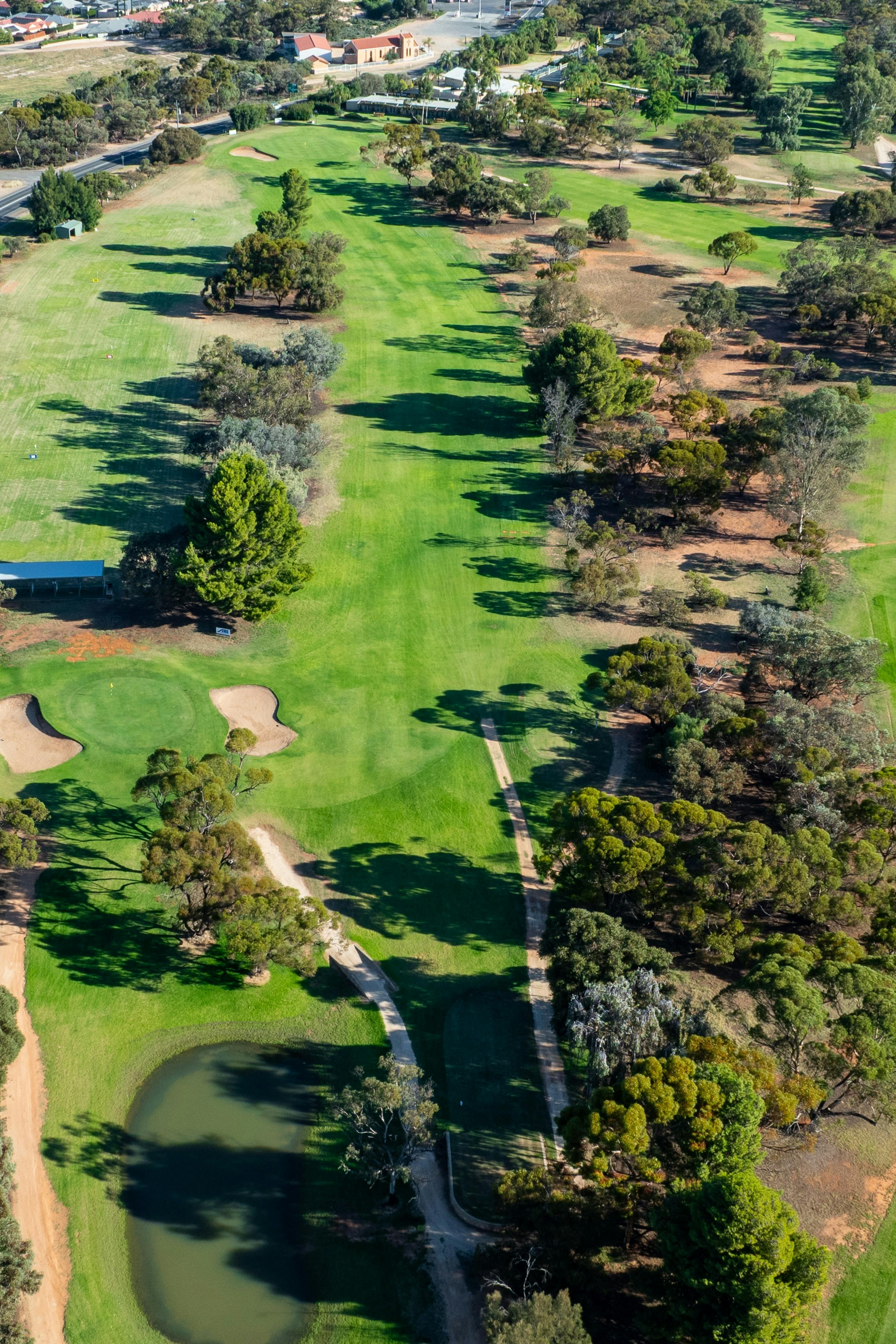 View of the 17th and Practice Fairway
