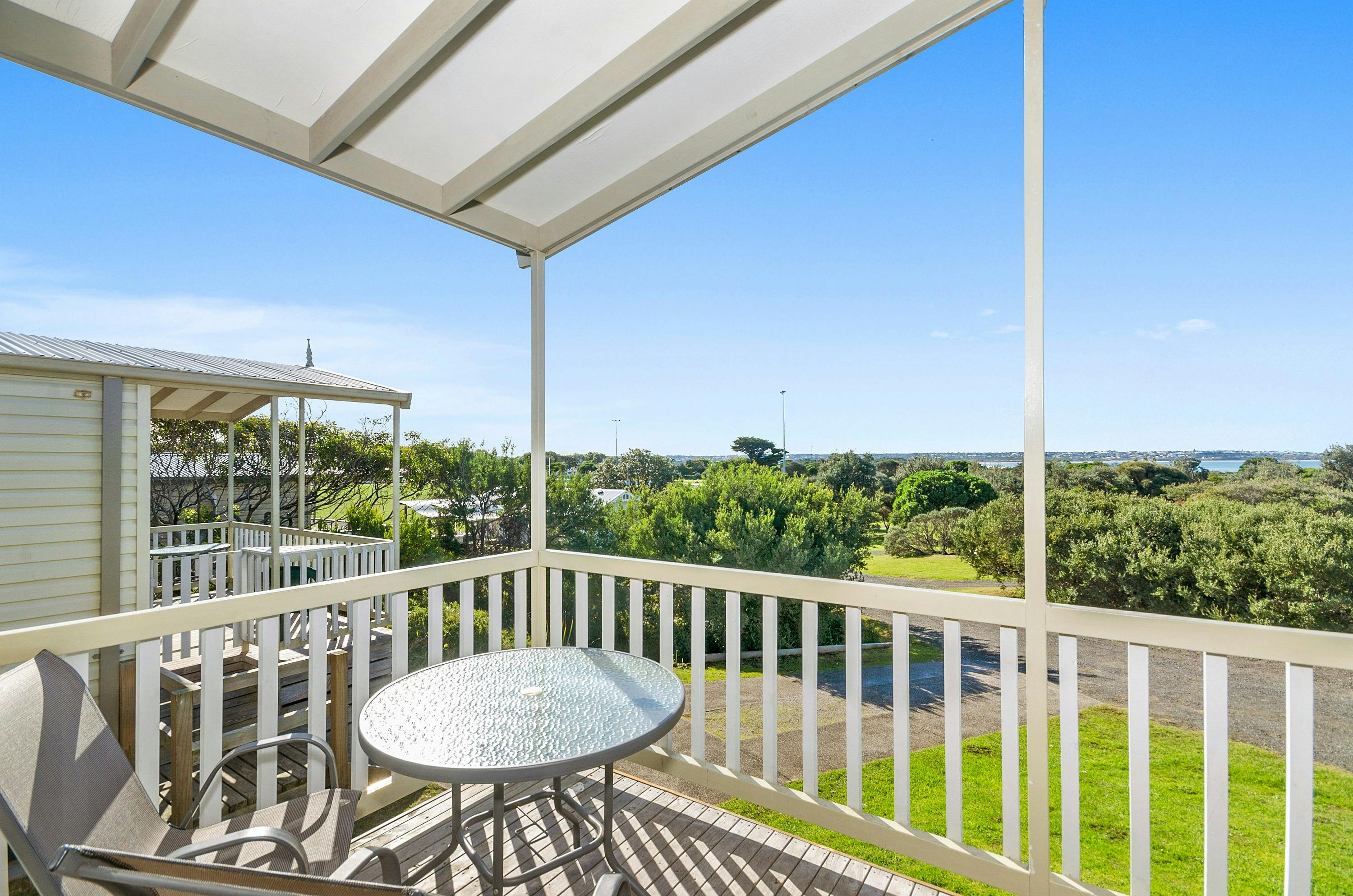 View from the balcony of a Two Bedroom Cabin