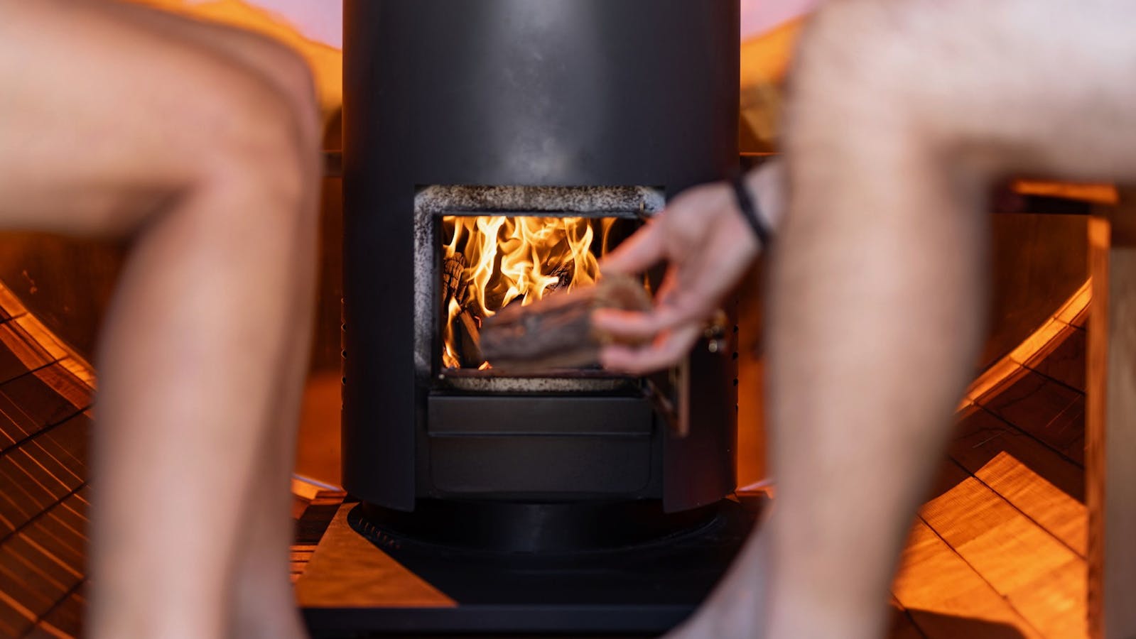Wood fired sauna