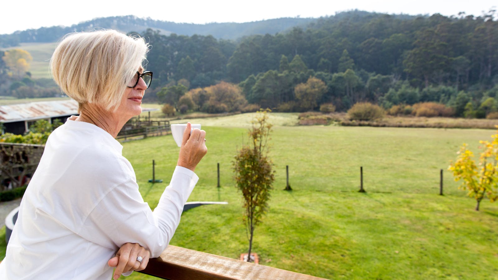Idyllic countryside views of paddocks with sheep and chickens. You might spot a wallaby or bandicoot