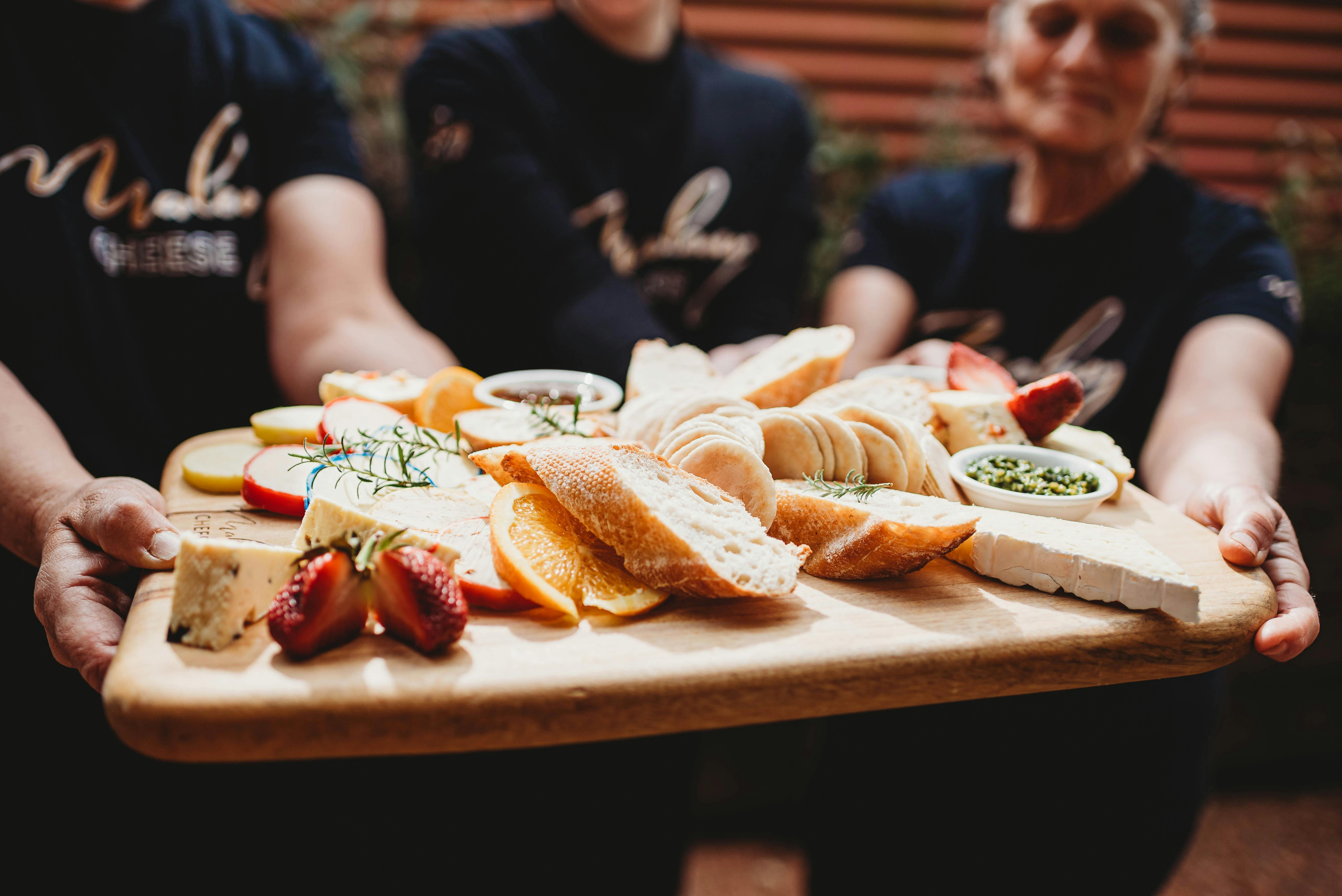 dine in cheese board at Maleny Cheese in the Sunshine Coast