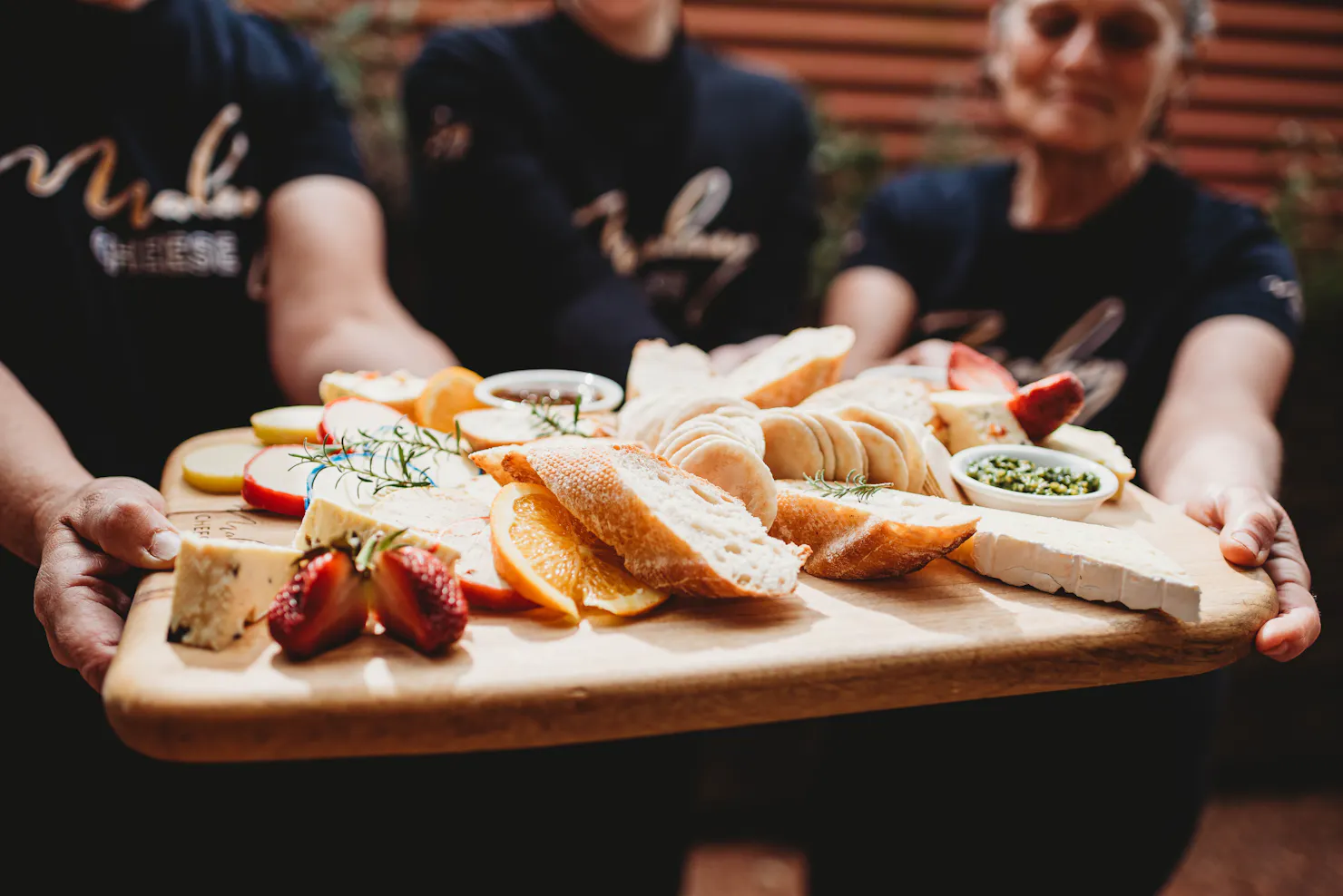 dine in cheese board at Maleny Cheese in the Sunshine Coast
