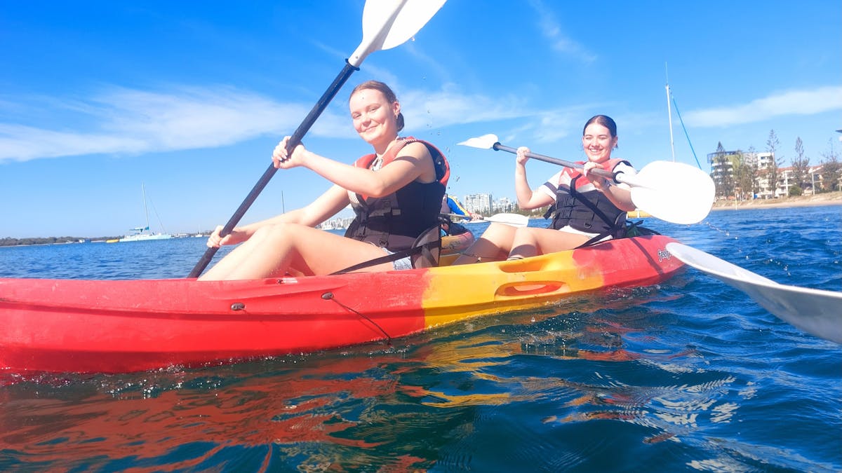 Paddle with confidence! Our comfy double kayaks and friendly guides make every stroke feel like a br