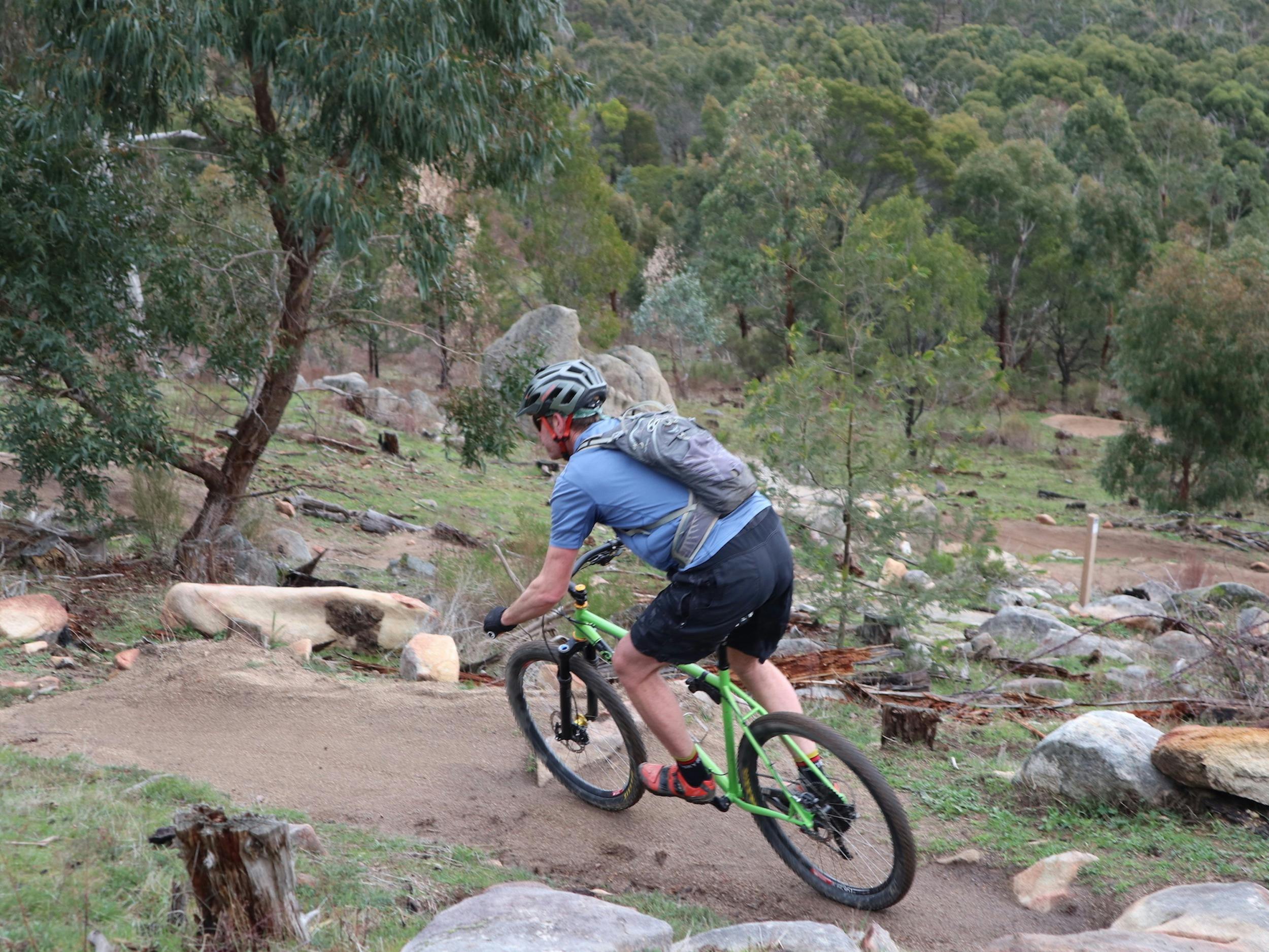Mountain bikers of all levels will enjoy the network of trails in two iconic locations