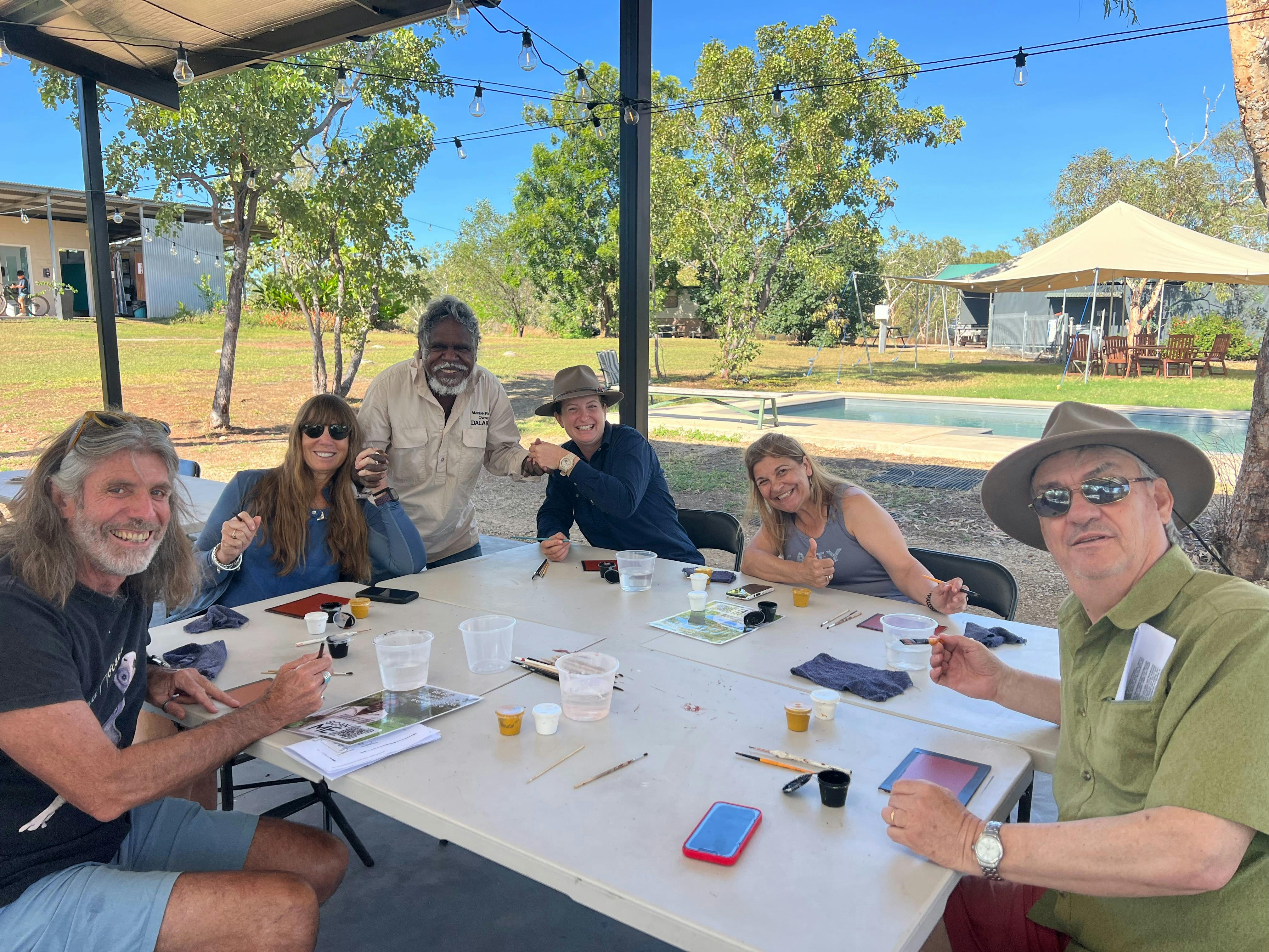 Tourists enjoy the Dalabon Aboriginal Cultural Experience