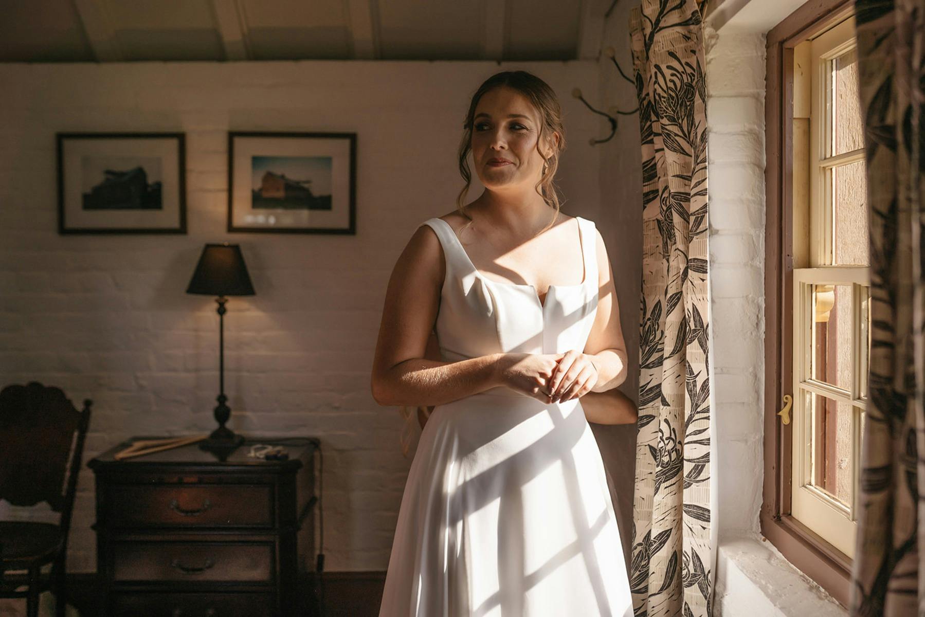 Bride prepping for Hunter Valley wedding at Tocal Homestead.  Wedding packages available