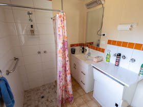 All essential bathroom requirements are provided