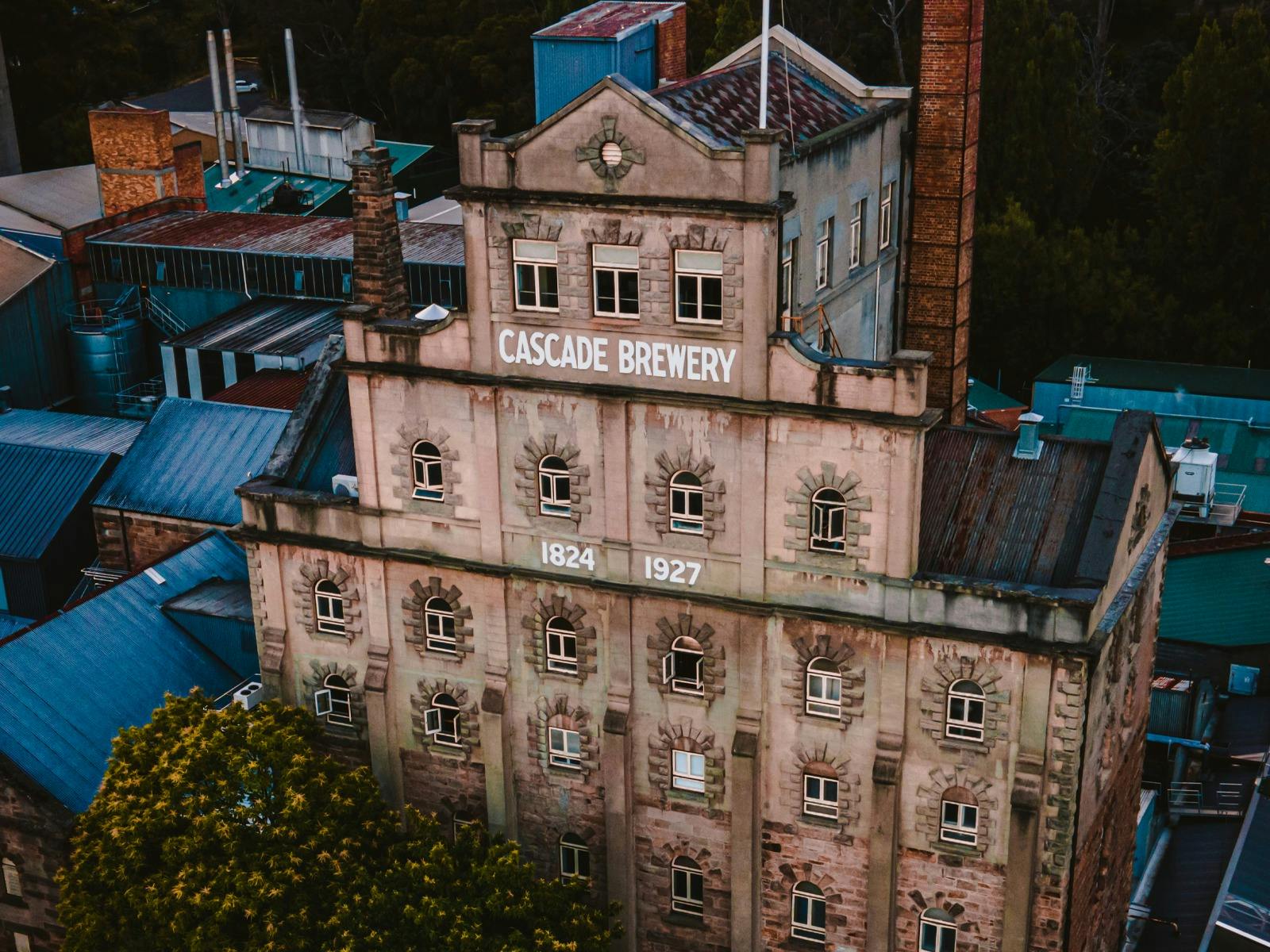 Drone Image of Cascade Brewery