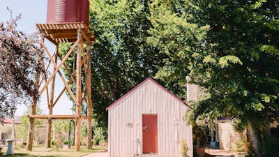 Situated within the gardens