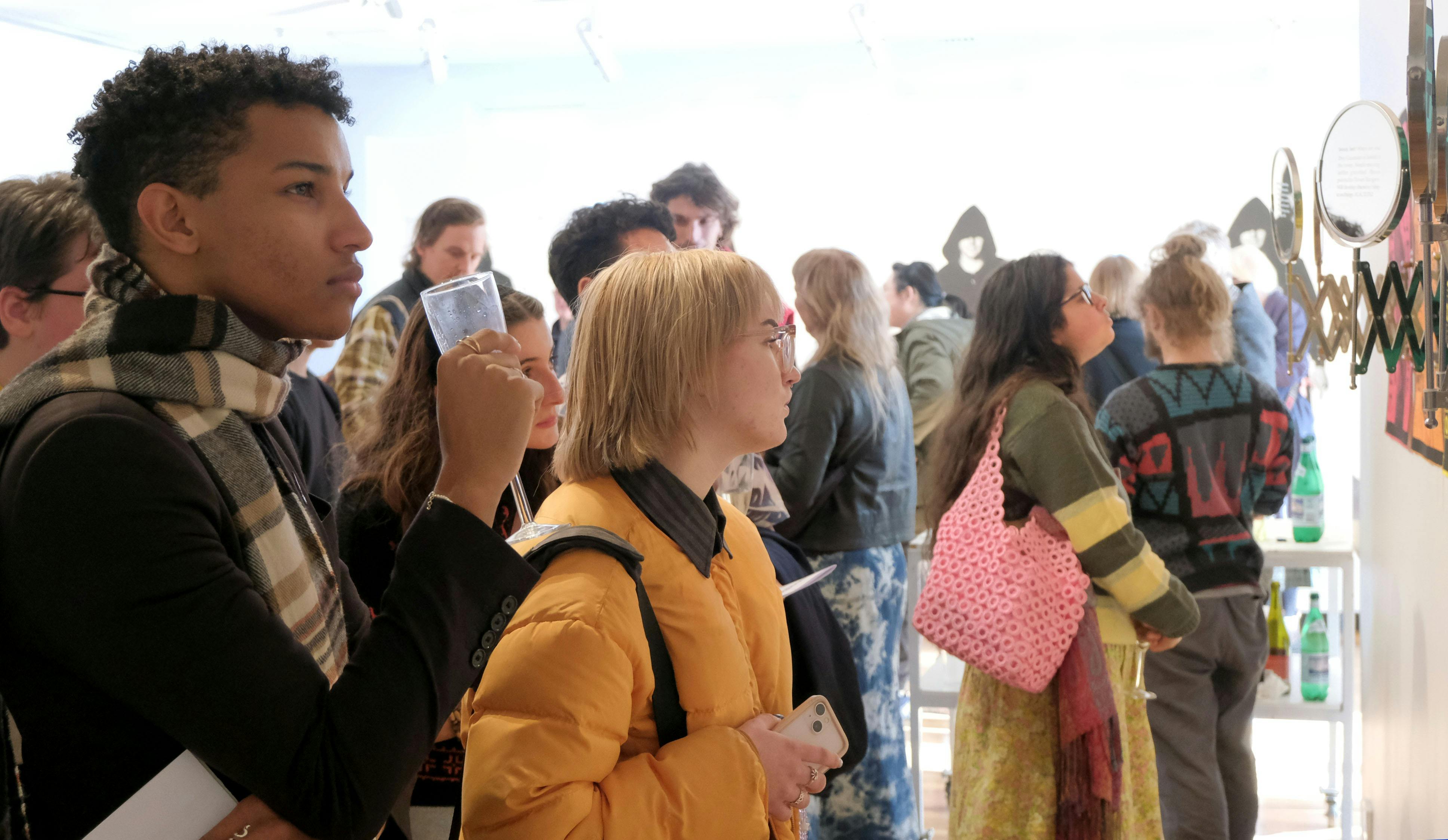 Viewers in the Megalo Gallery