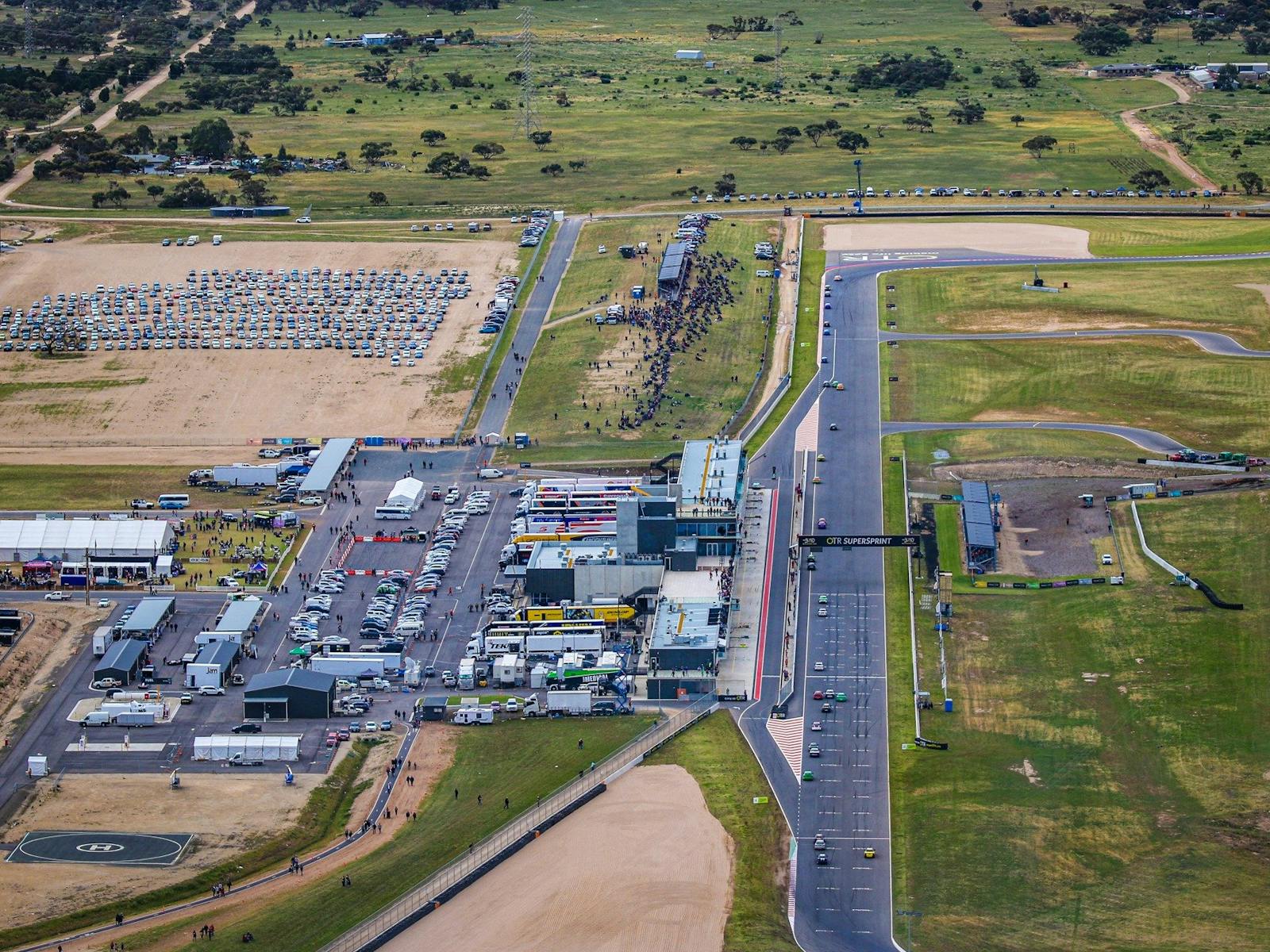 Supercars aerial