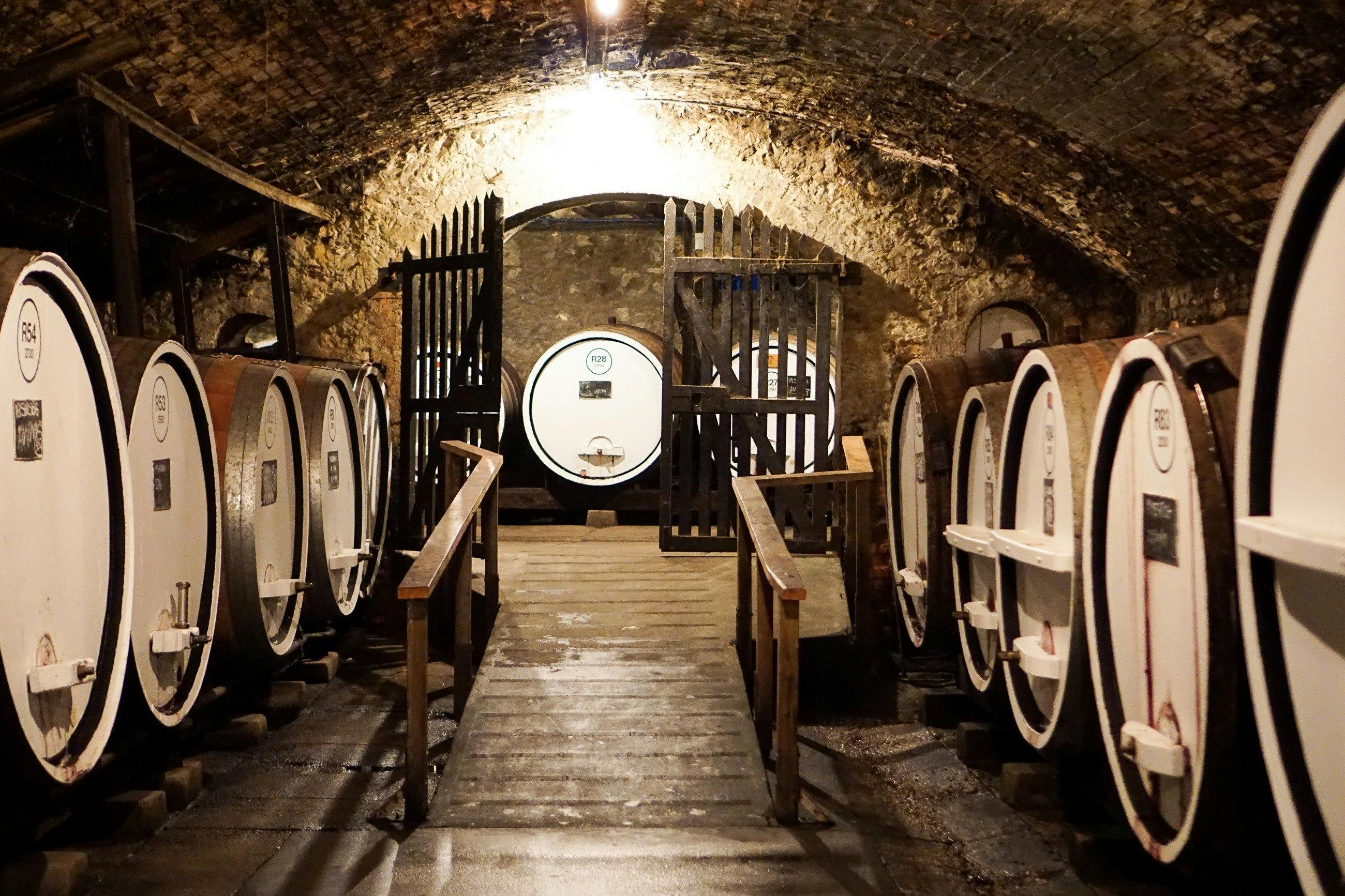 The underground cellars were excavated in 1860 with an addition of the New Cellar in 1875
