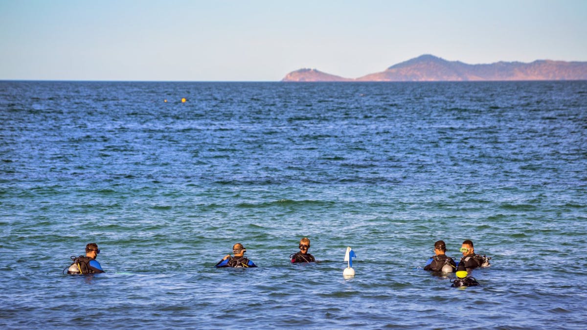 People in water