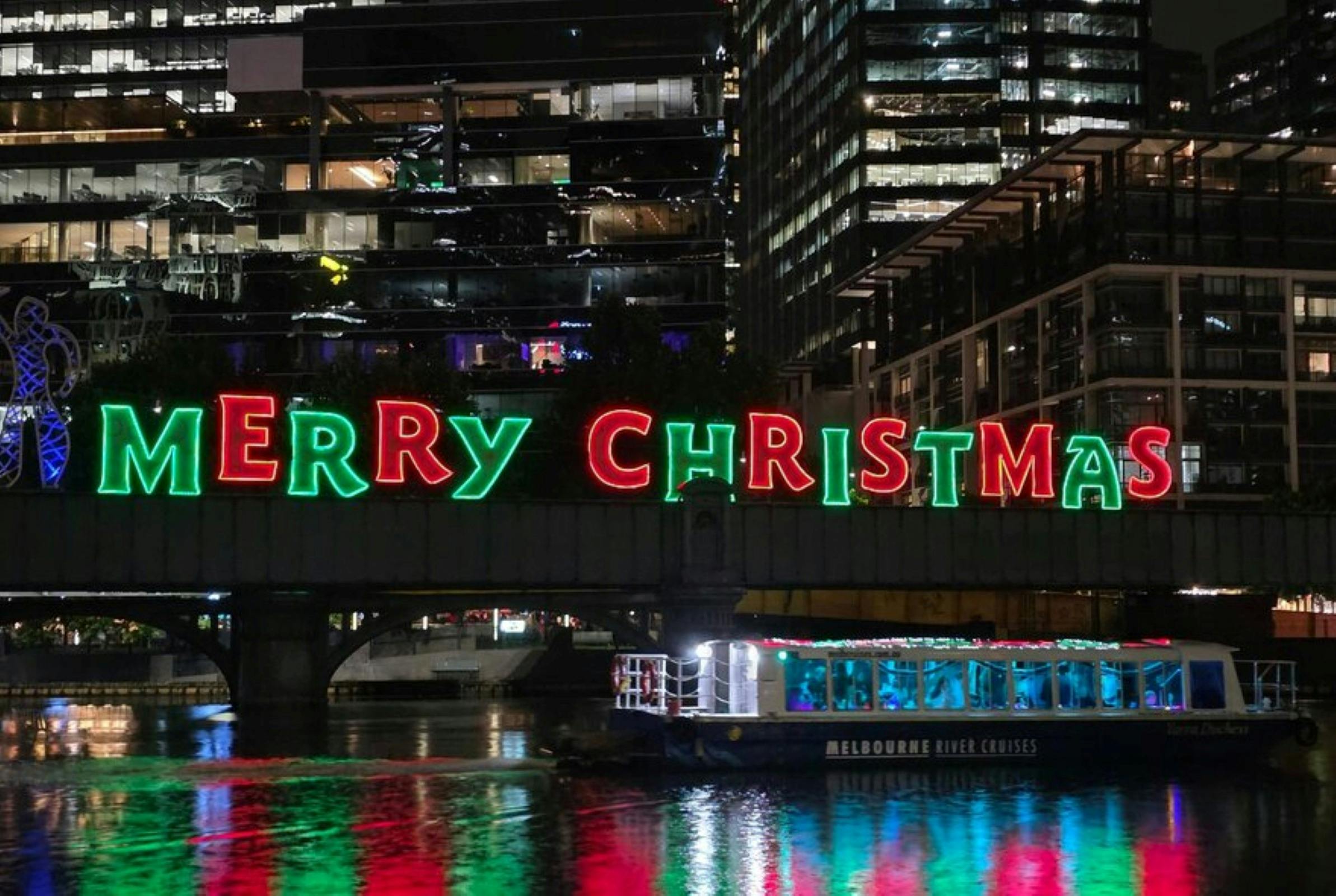 Christmas Lights on Yarra River