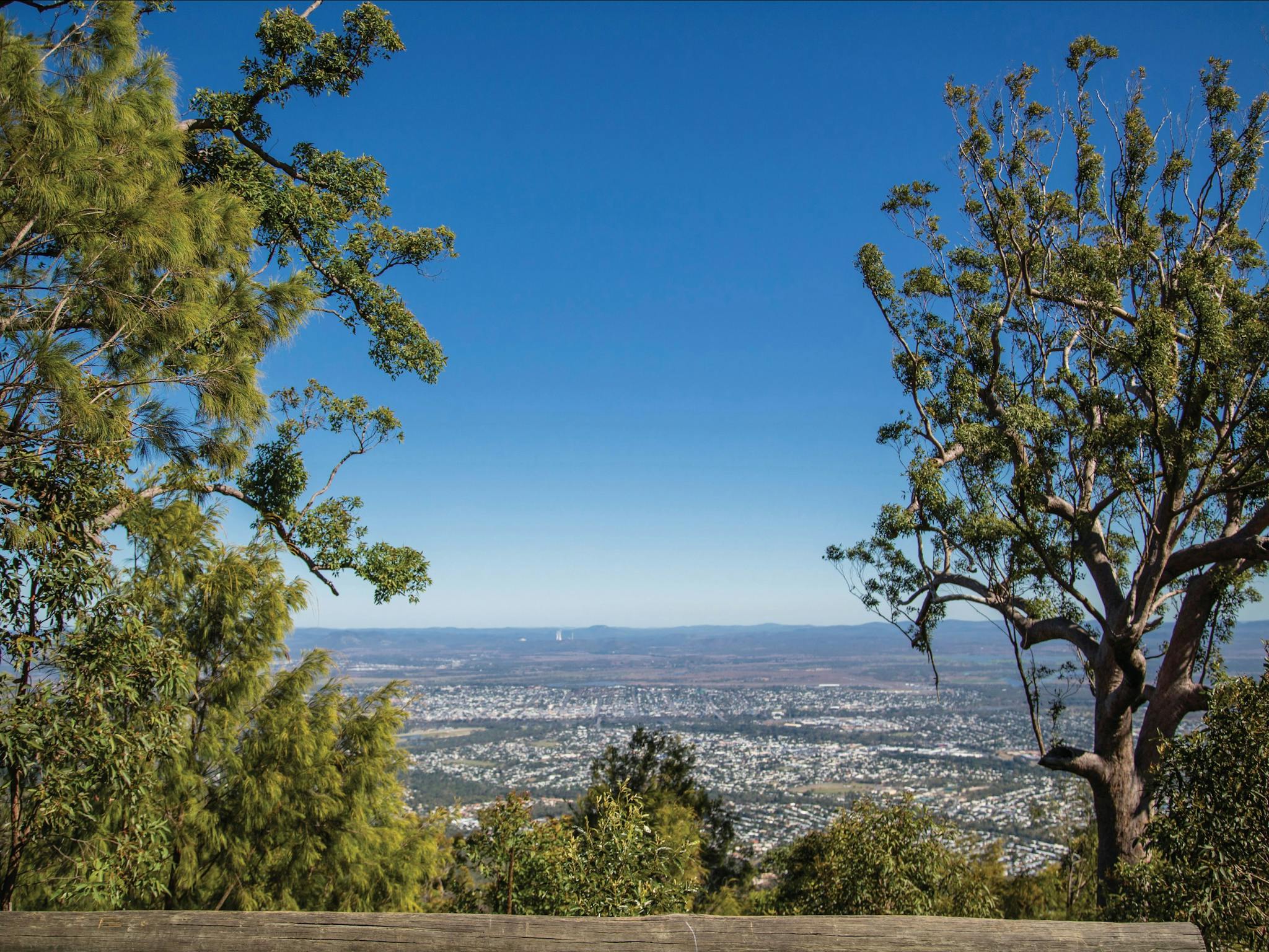 View of Rockhampton from summit. View of Rockhampton from summit.