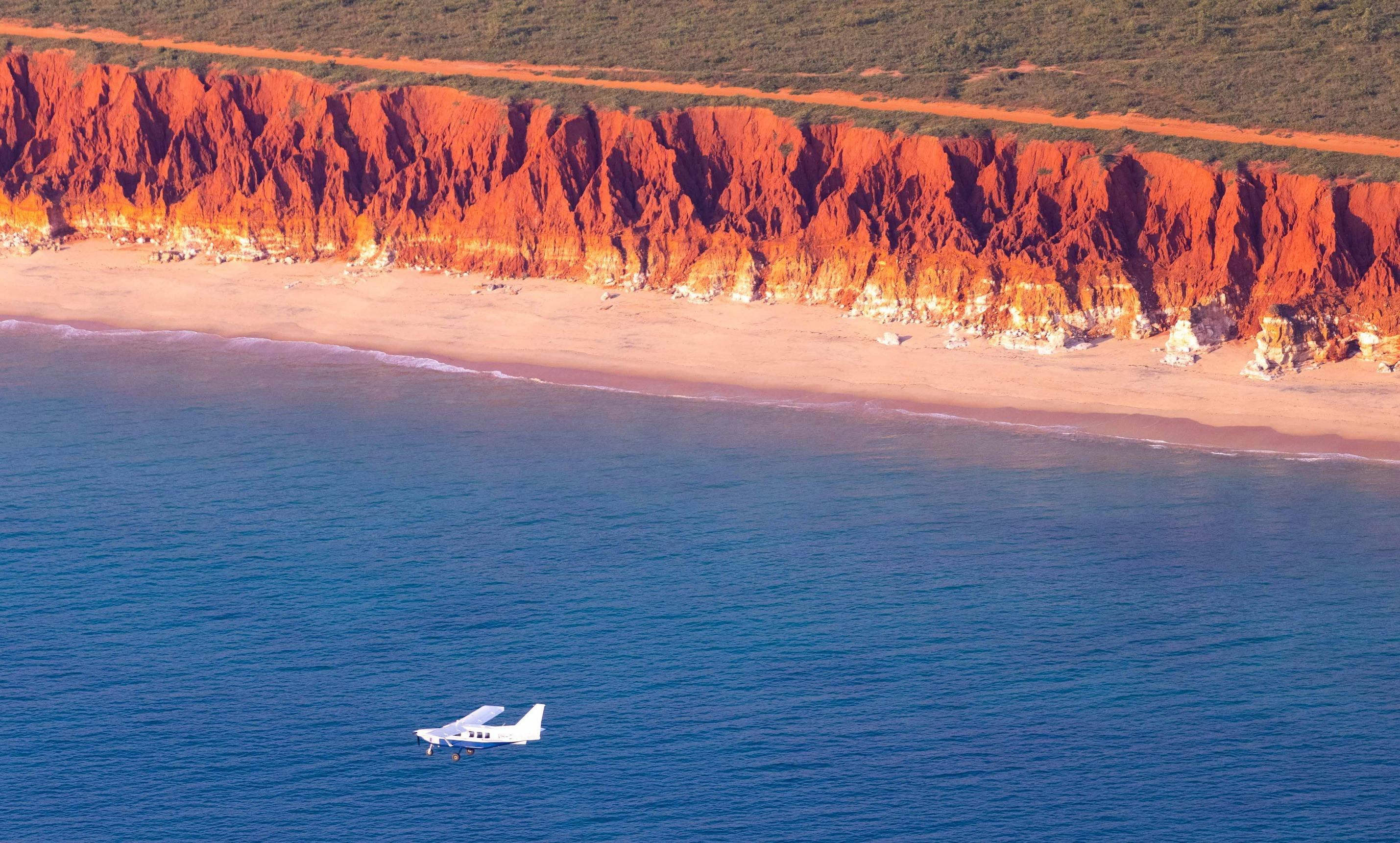 The rich red cliffs at James Price Point
