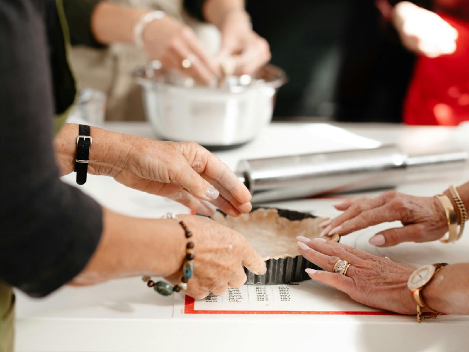 Creating a cheese flan