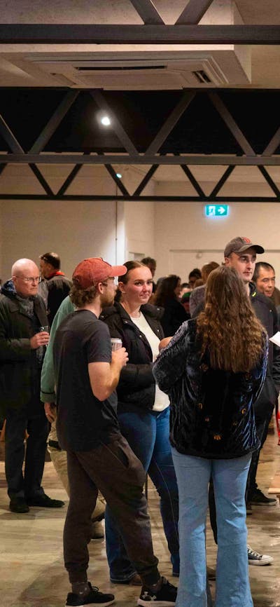 Gallery photo showing the exhibition opening night