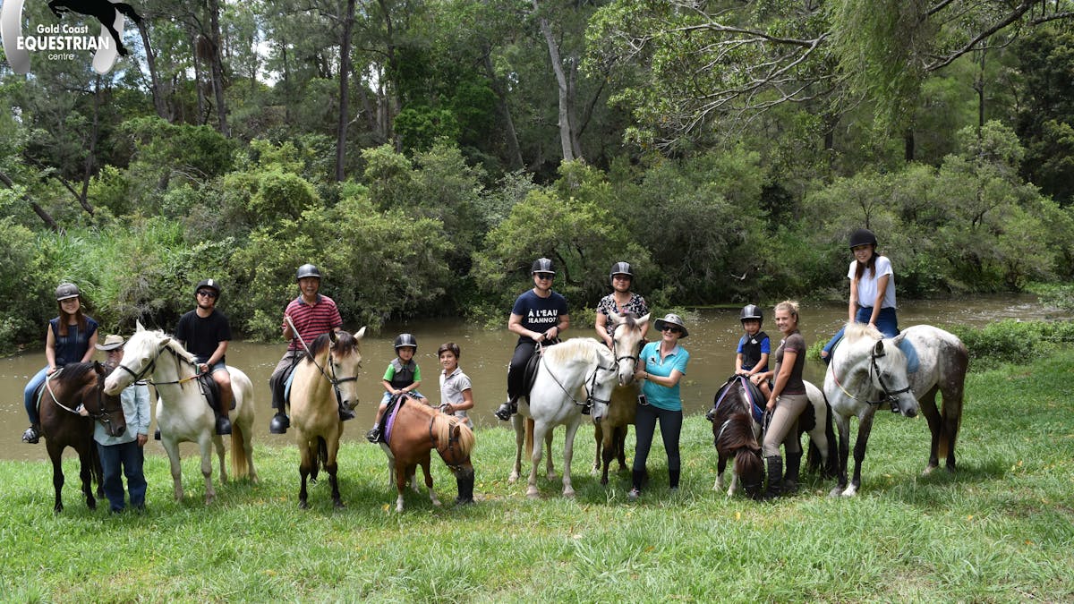 Trail ride group
