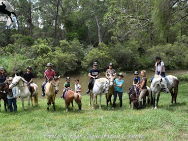 Trail ride group