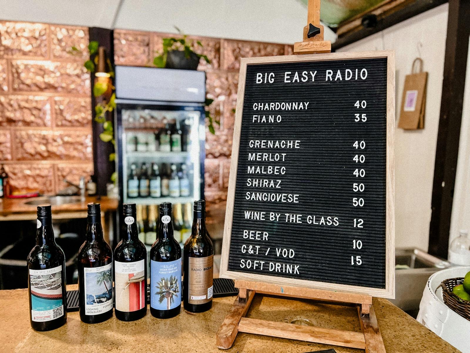 Big Easy Radio Wine Offering