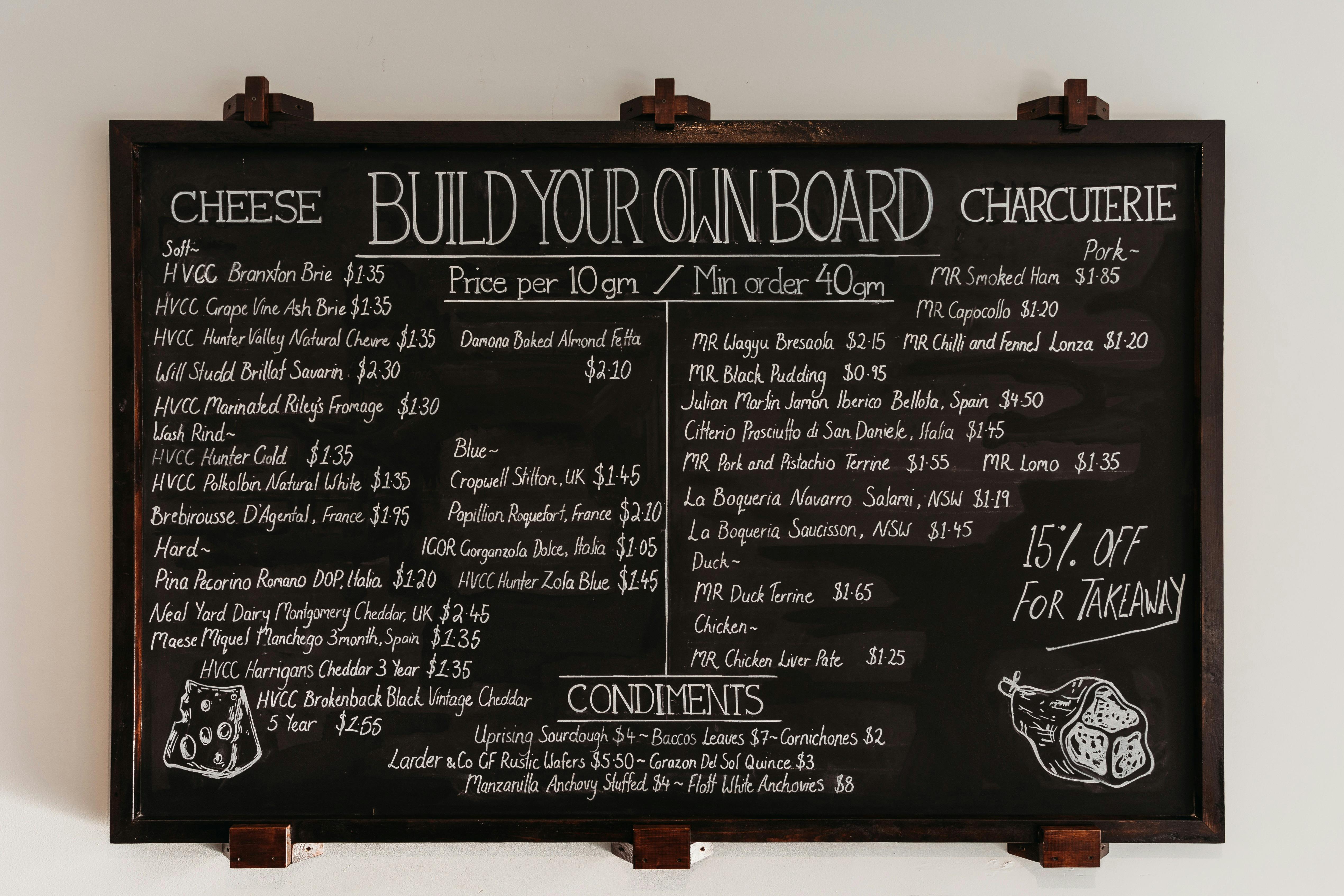 Build your own board option