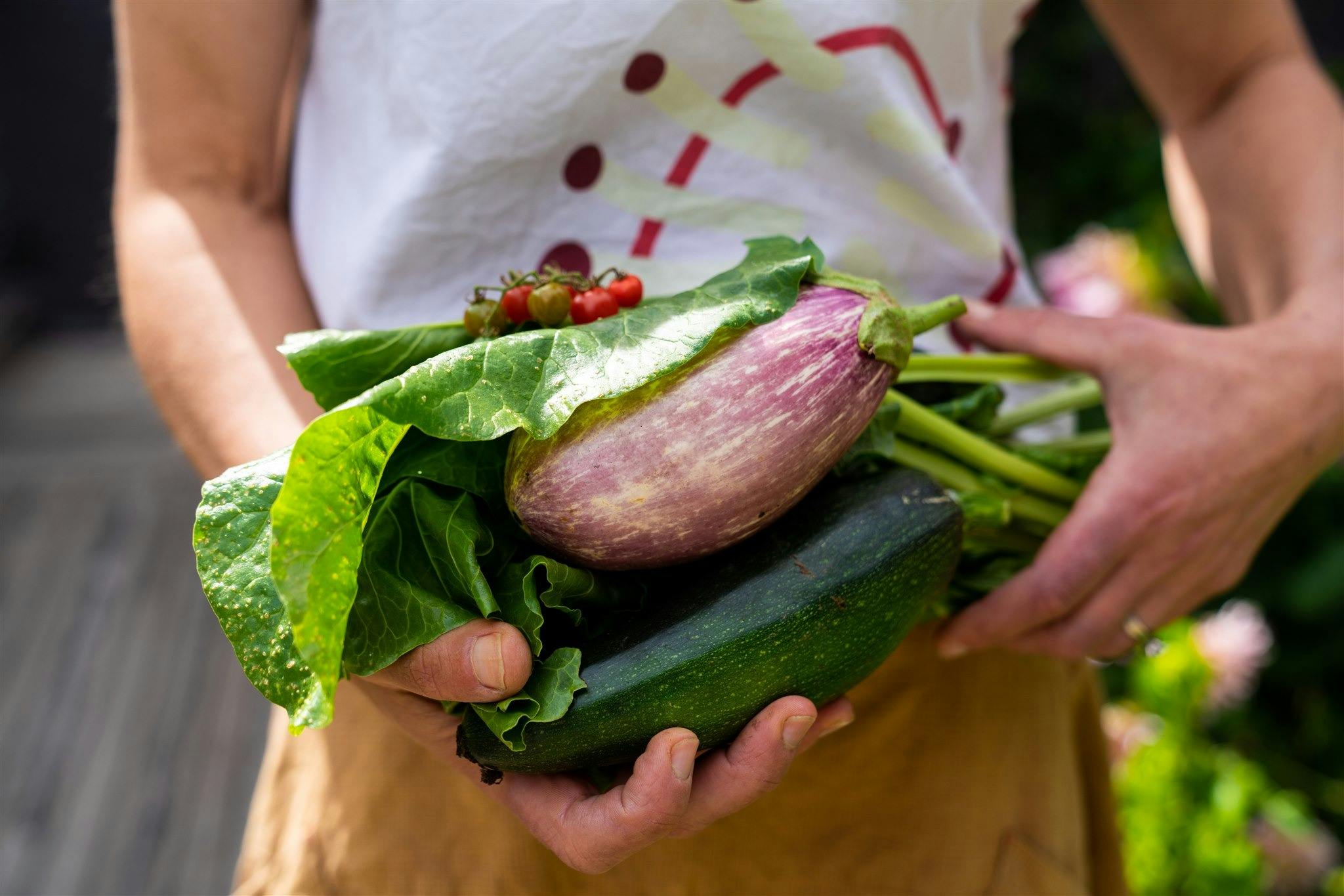 Autumn harvest held by Laura