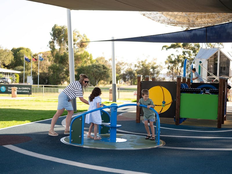 Space themed playground