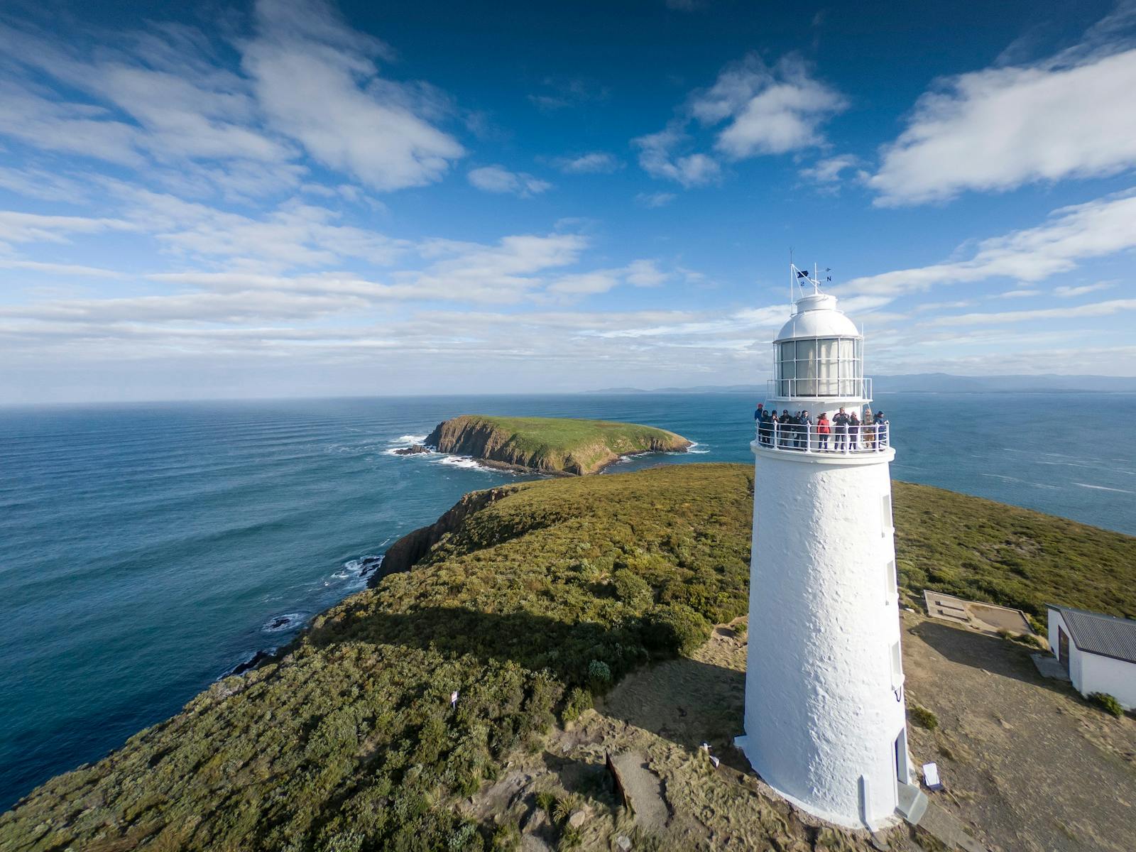 The views and history at Cape Bruny are mind blowing