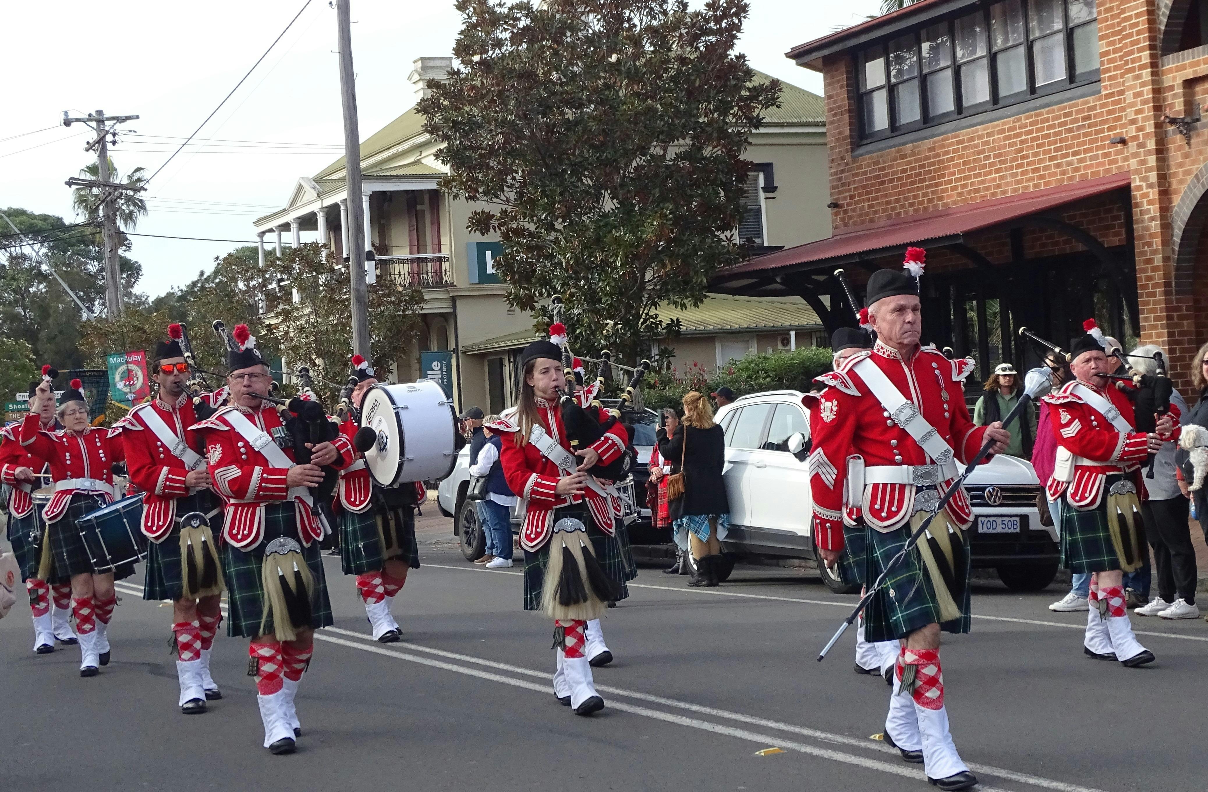 Bands, Clans, medieval soldiers and more all participate in the Grand Steet Parade
