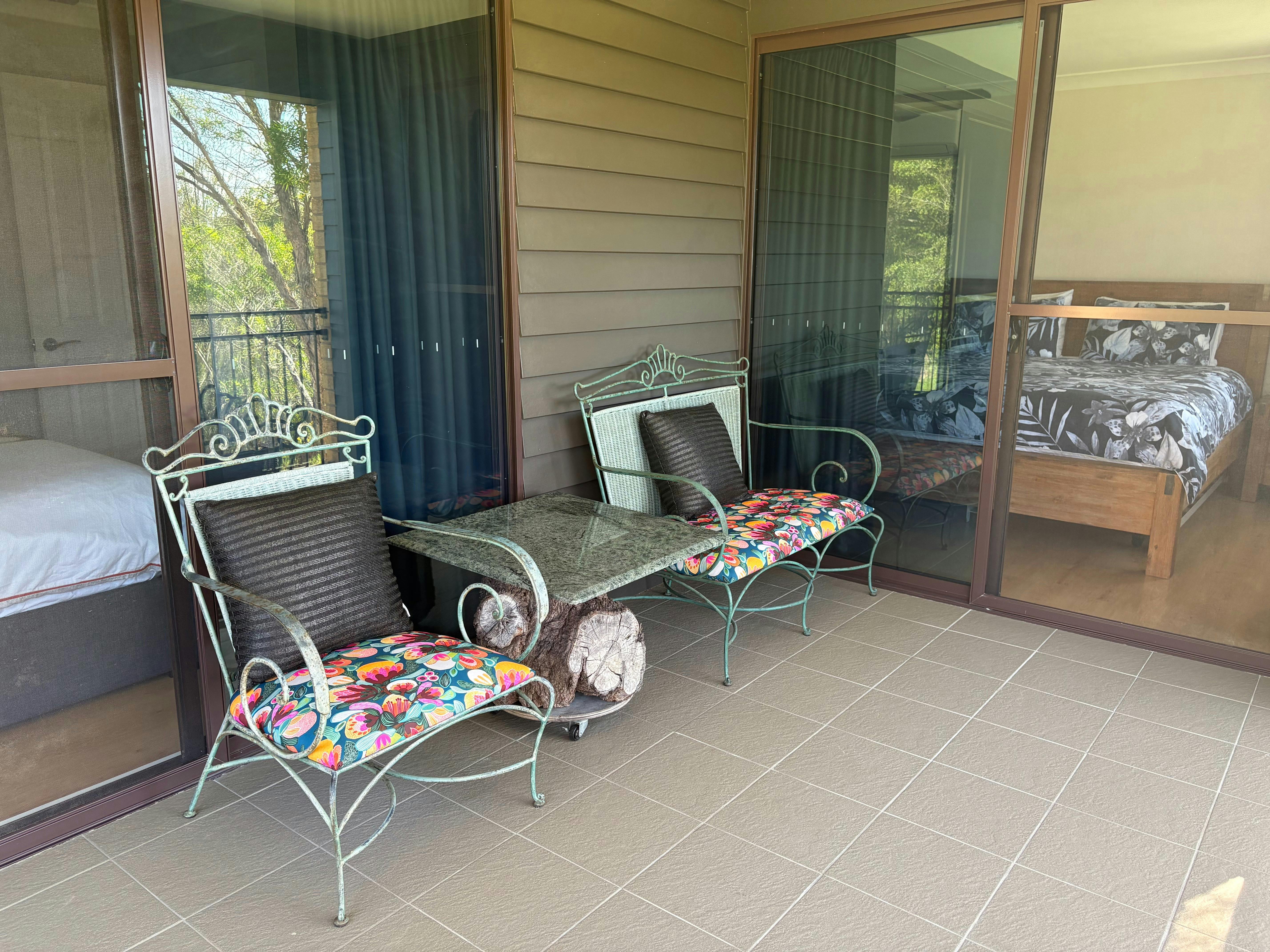 Balcony adjoining Bedrooms