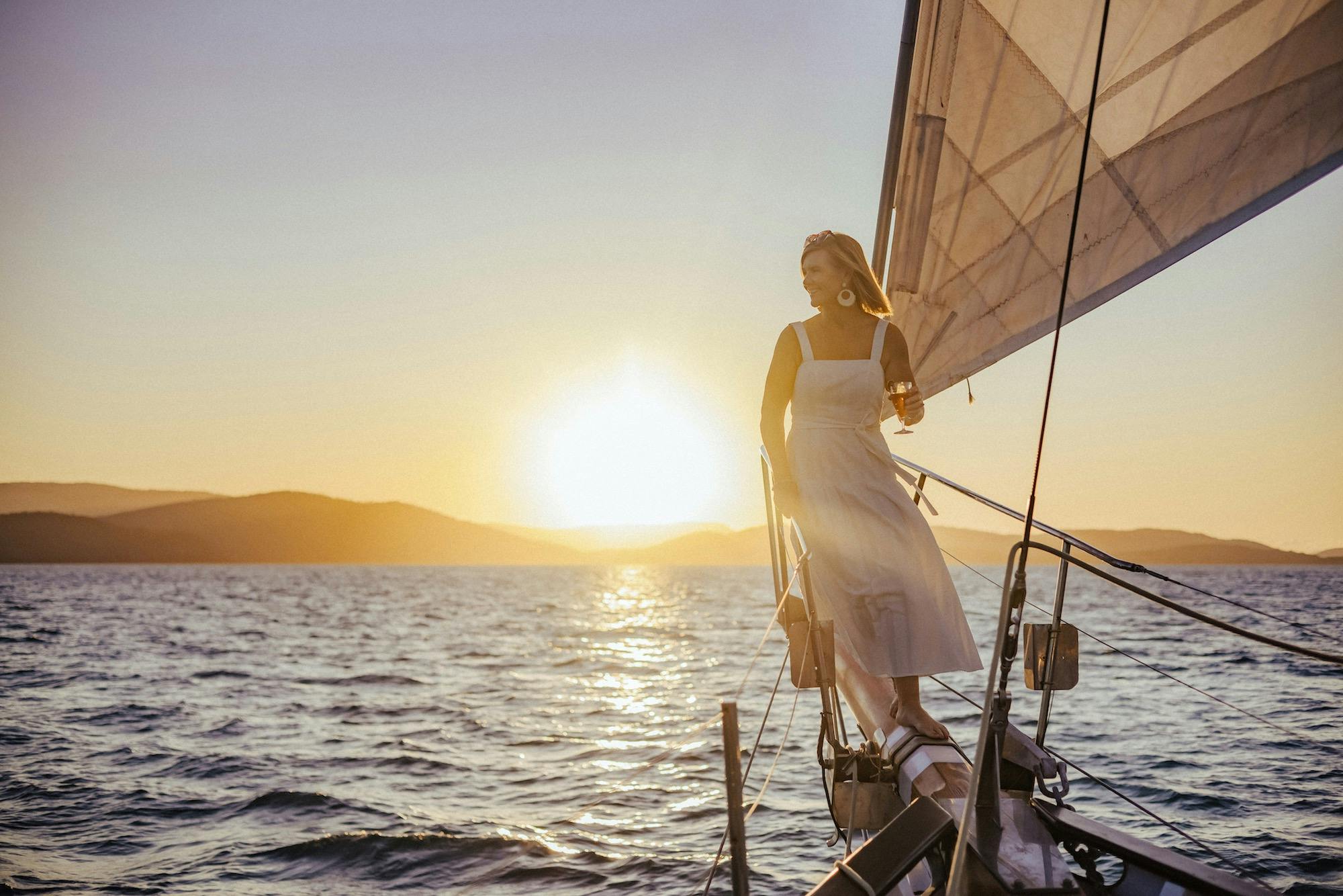 Lady Enid Sunset Sail from Airlie Beach, with Ocean Roads Whitsundays