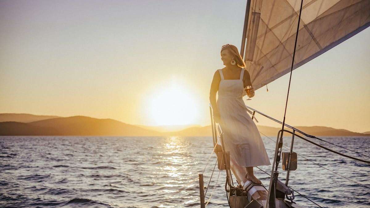 Lady Enid Sunset Sail from Airlie Beach, with Ocean Roads Whitsundays