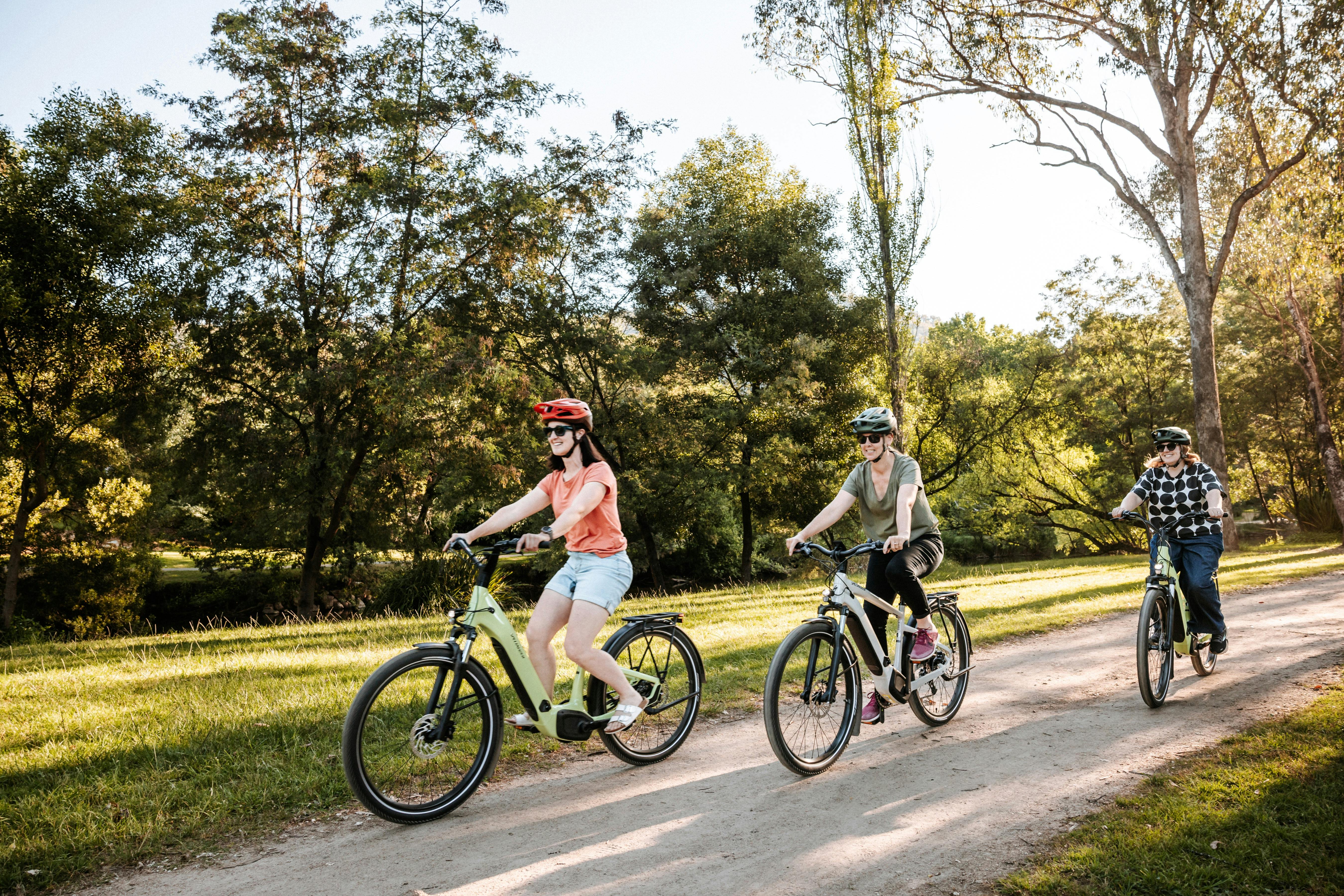 Rail Trail Electric Bikes on the Rail Trail