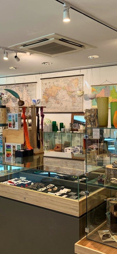 The Curatoreum Arboretum store - inside of store showing a range of giftware