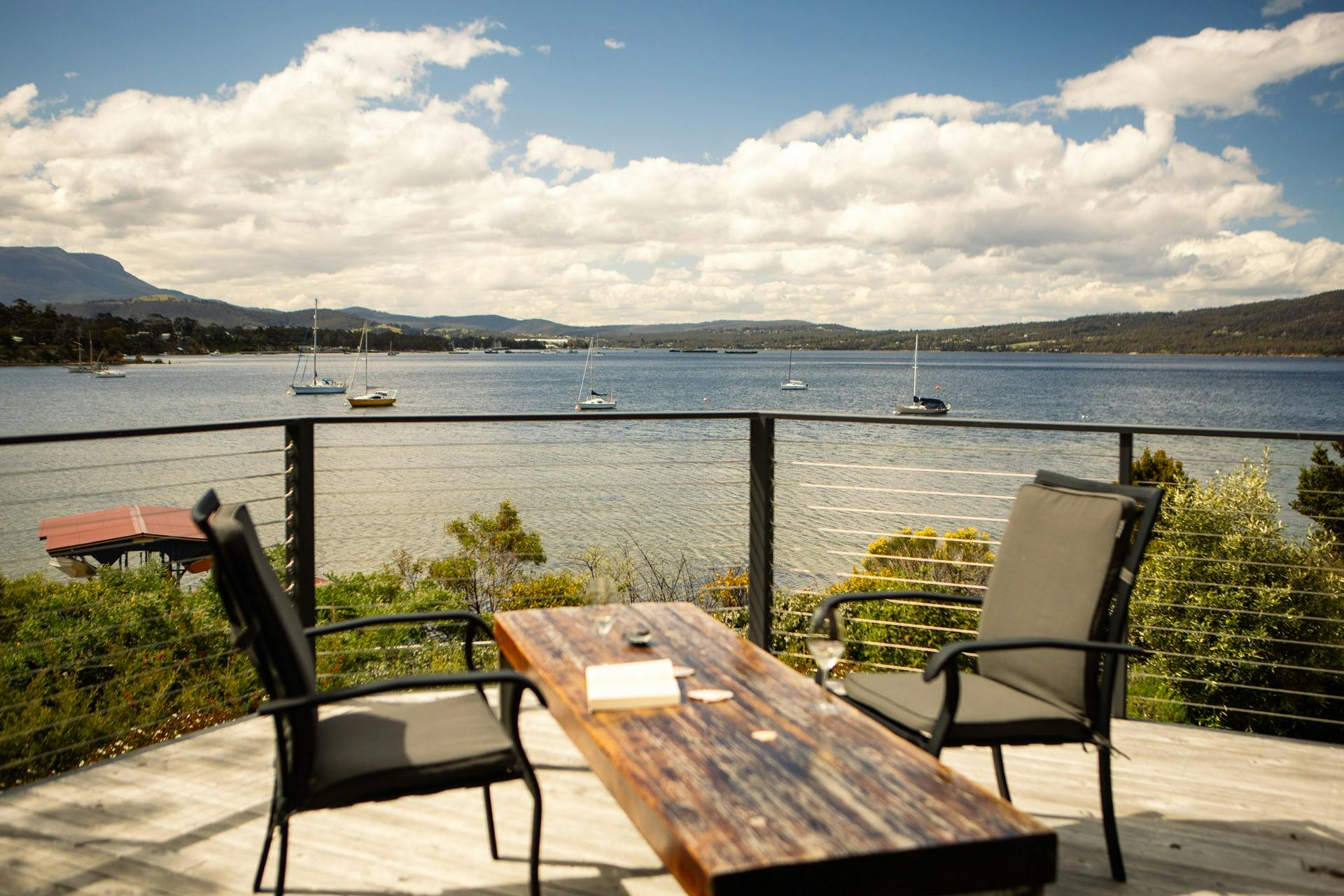 View and outdoor seating (1/3) on deck