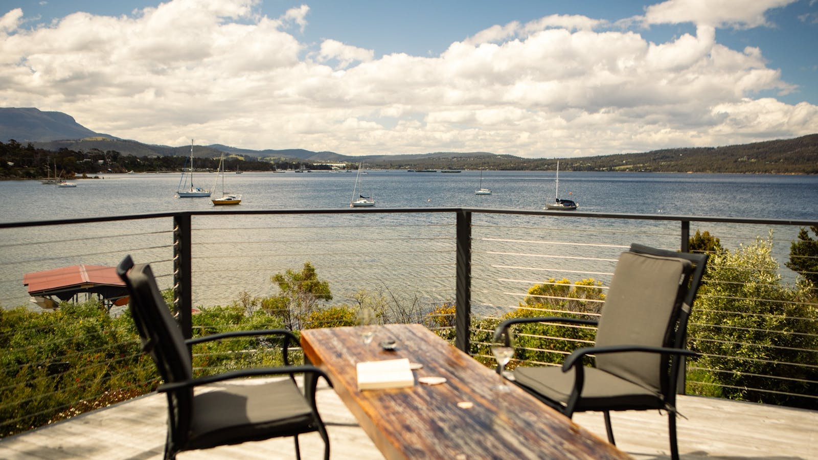 View and outdoor seating (1/3) on deck
