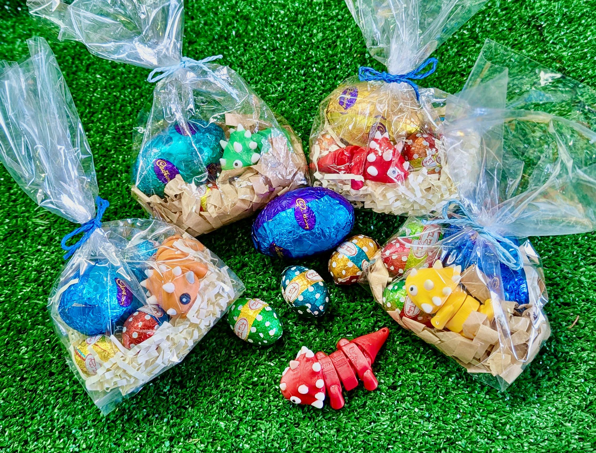 Easter Dinosaur and Chocolate Eggs Gift Bag