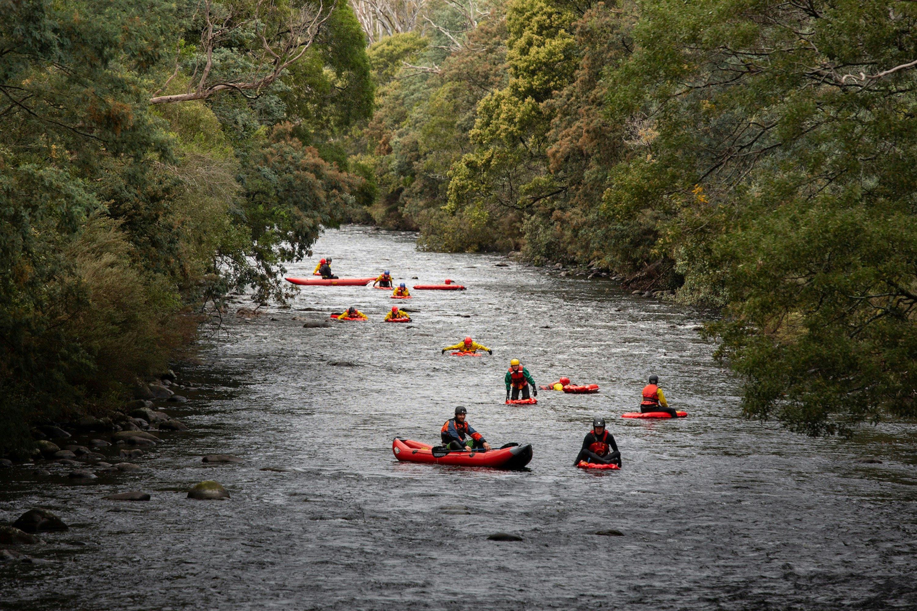 River Sledding in the Meander Valley