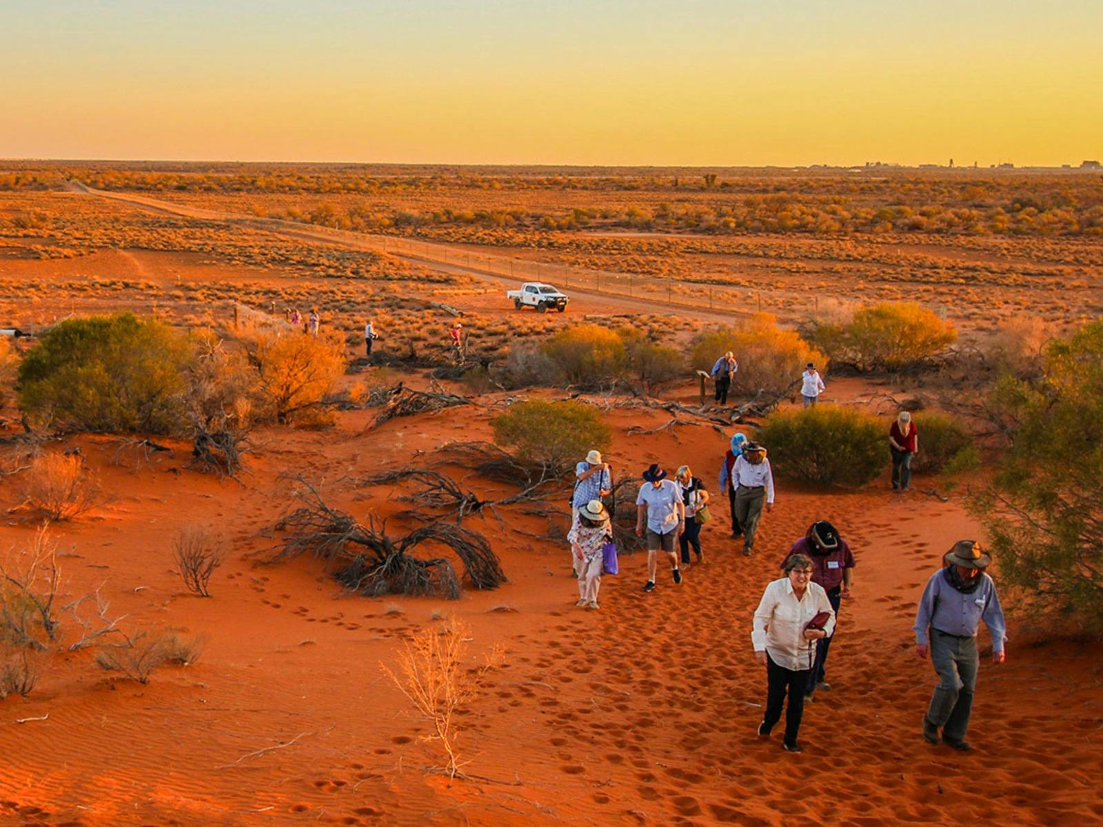 Arid Lands Recovery sunset walk