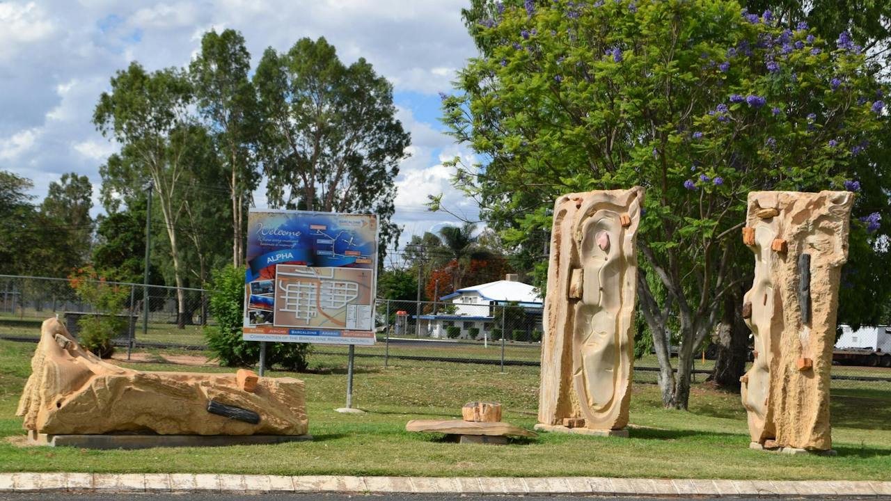 The Fossilised Forest Sculpture