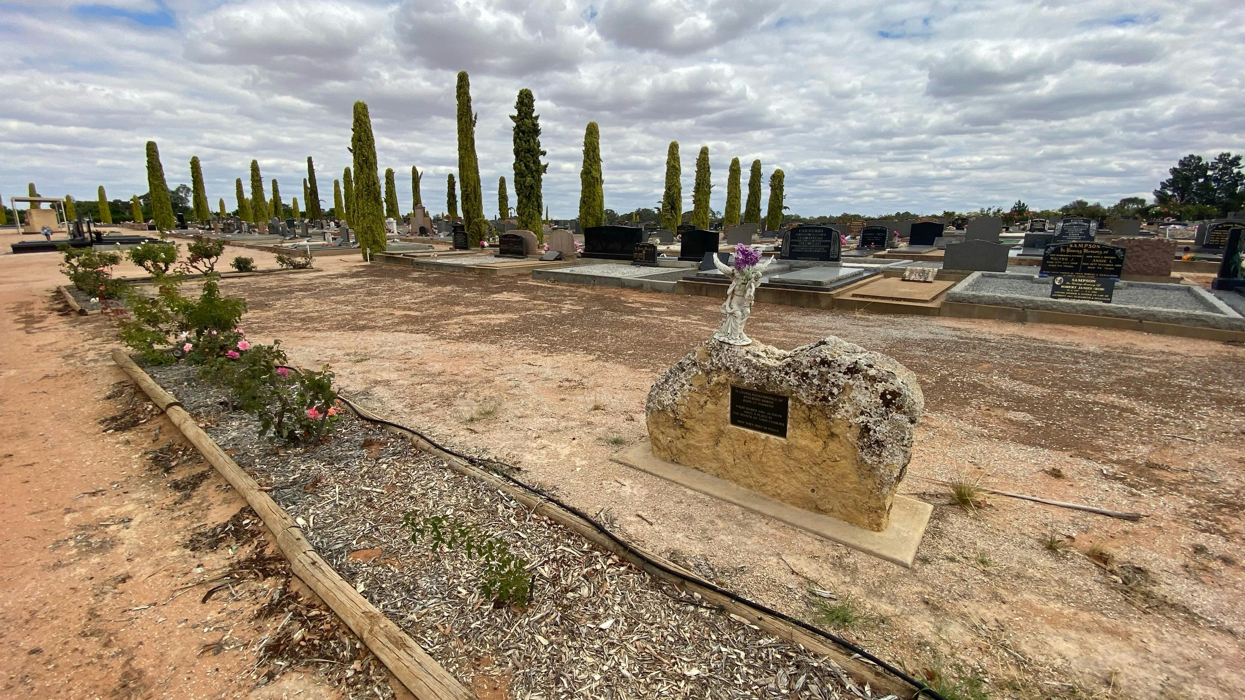 baby memorial at Waik Cemetery