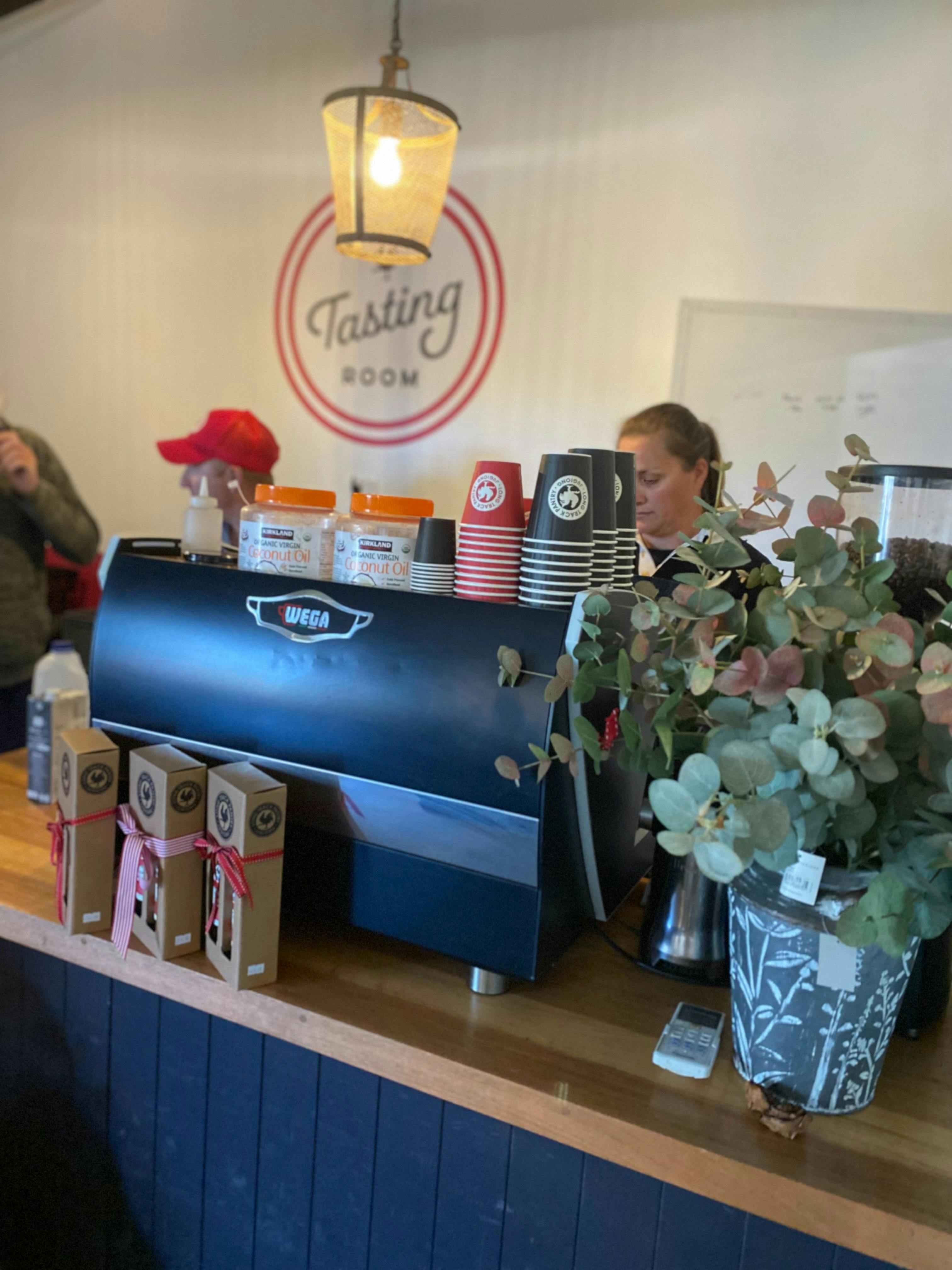 Get a coffee at the Jam Factory Tasting Room