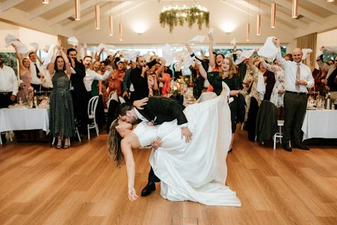 Wedding celebration moment