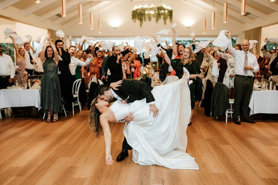 Wedding celebration moment