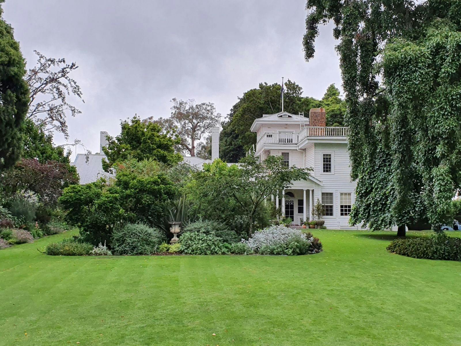 Image Taken from the garden looking up at the home