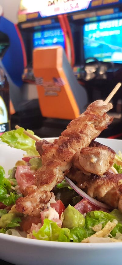 Chicken Skewer Salad